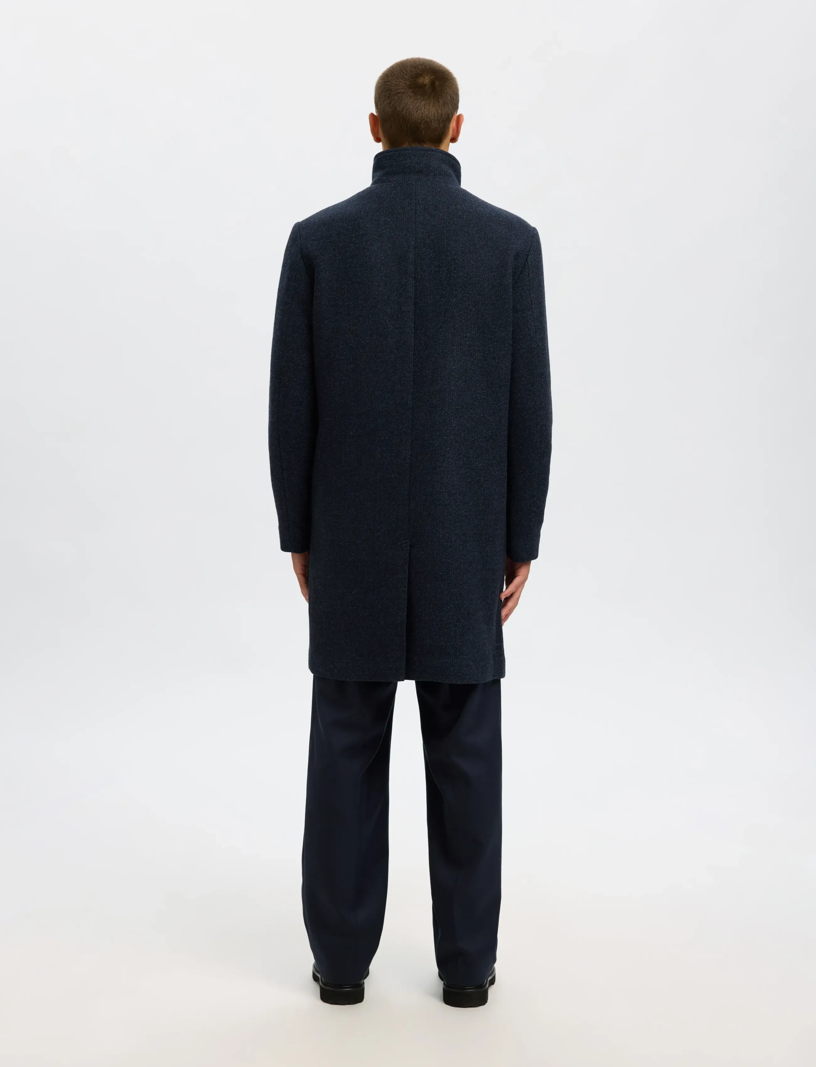 Selected - SLMRAINAR WOOL BLEND COAT NOOS - uldfrakker - sky captain - 2