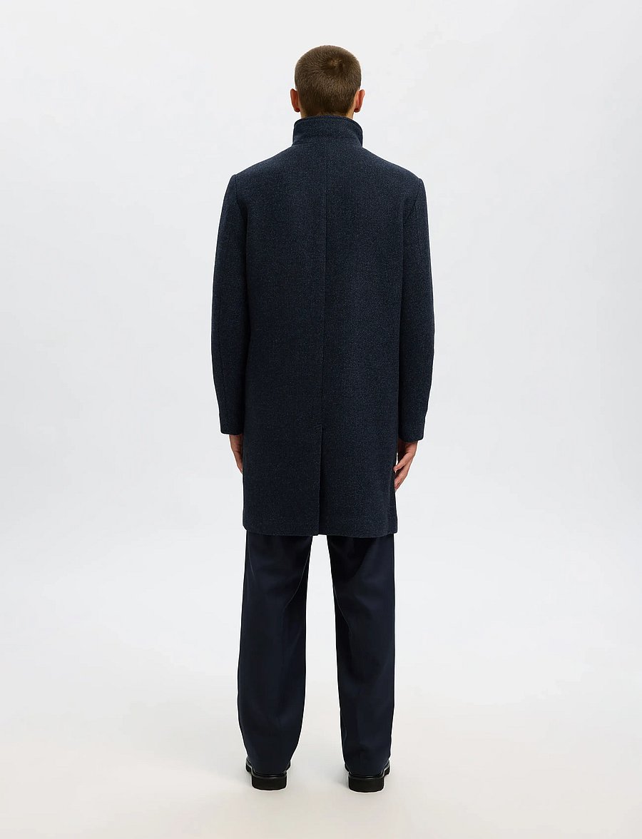 Selected - SLMRAINAR WOOL BLEND COAT NOOS - uldfrakker - sky captain - 2