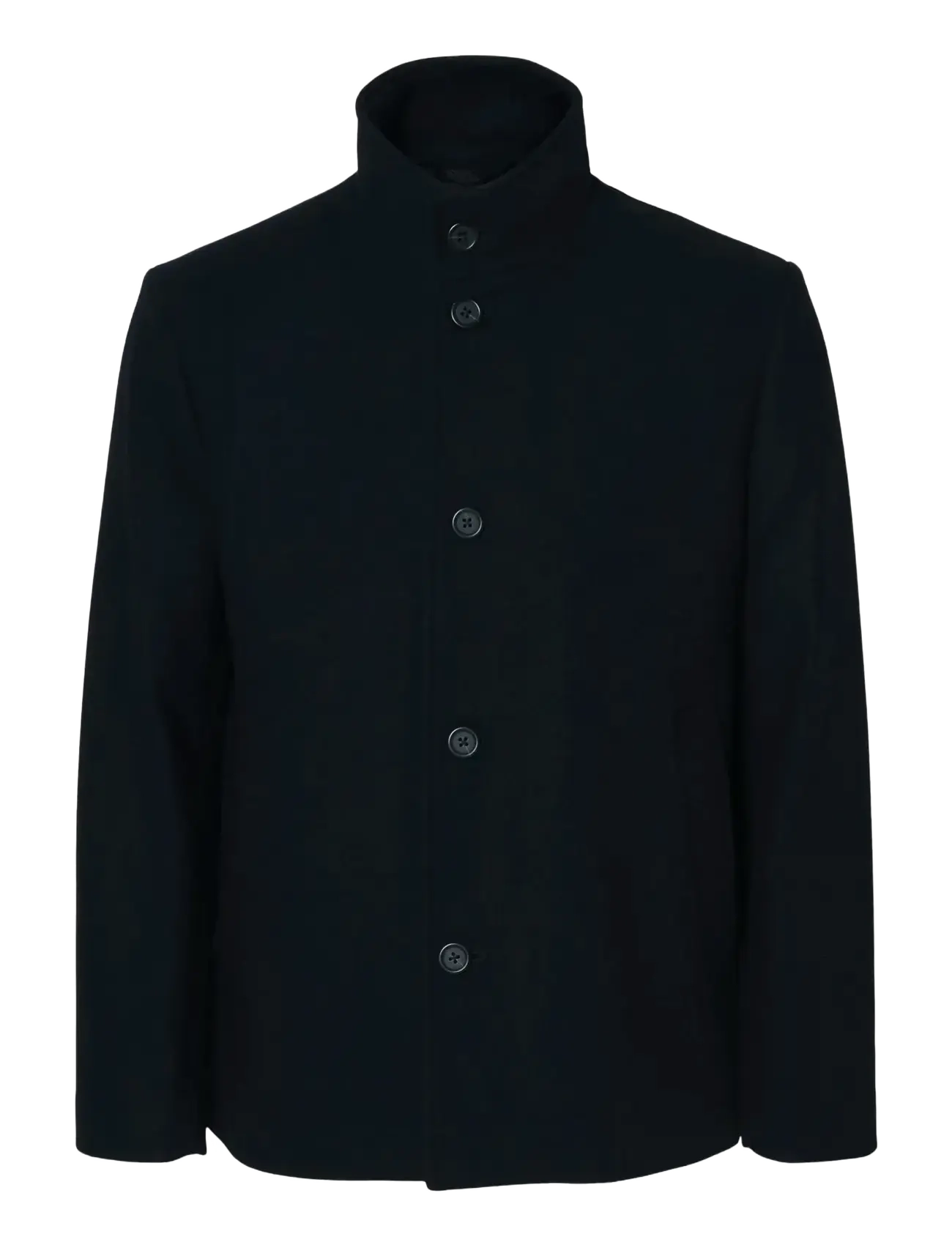 Selected SLHRAINAR WOOL BLEND JACKET NOOS - Wool Jackets - BLACK / black