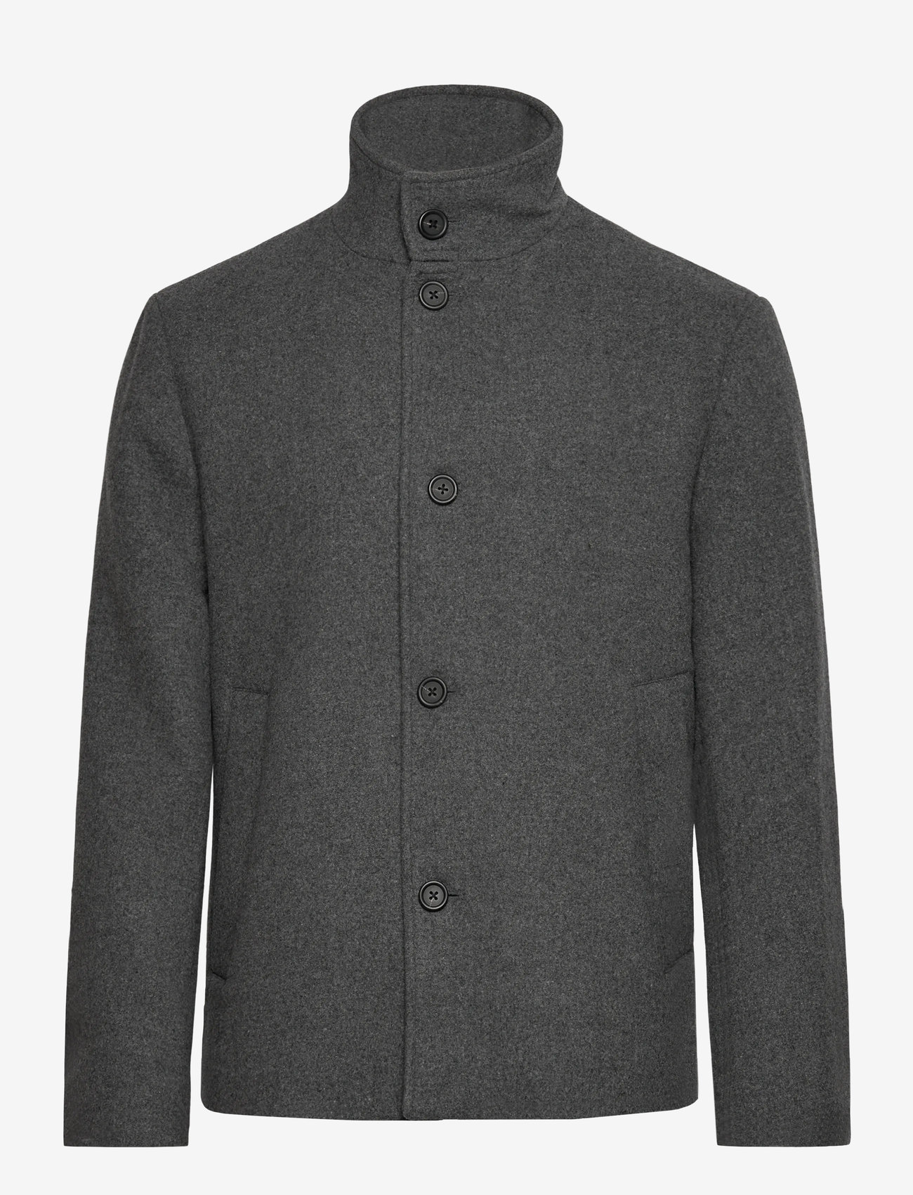 Selected - SLHRAINAR WOOL BLEND JACKET NOOS - vinterjakker - grey melange - 0