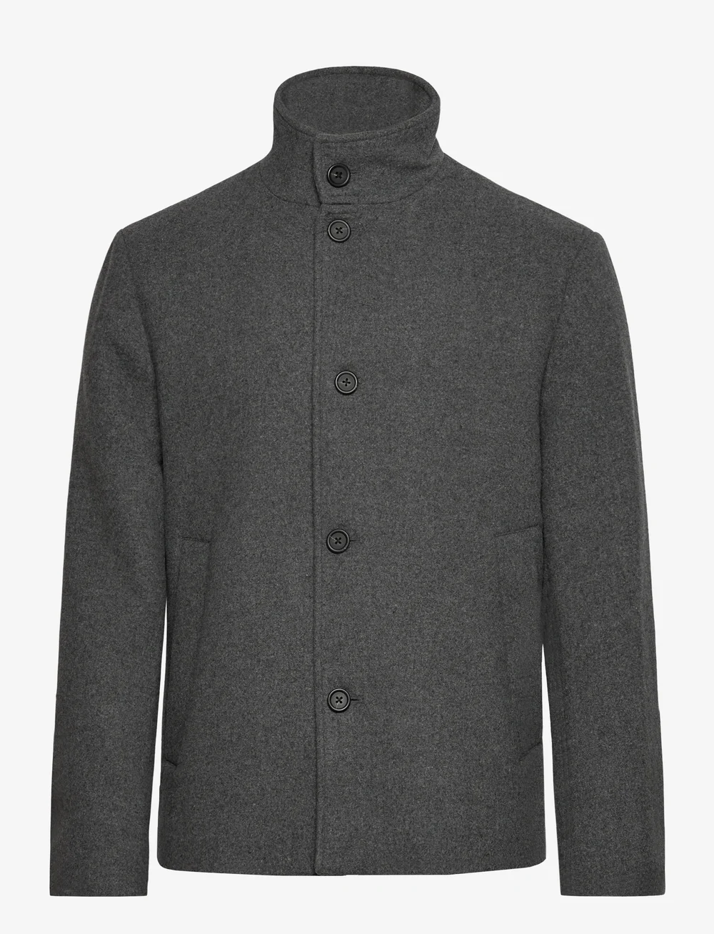 Selected - SLHRAINAR WOOL BLEND JACKET NOOS - vinterjakker - grey melange - 0