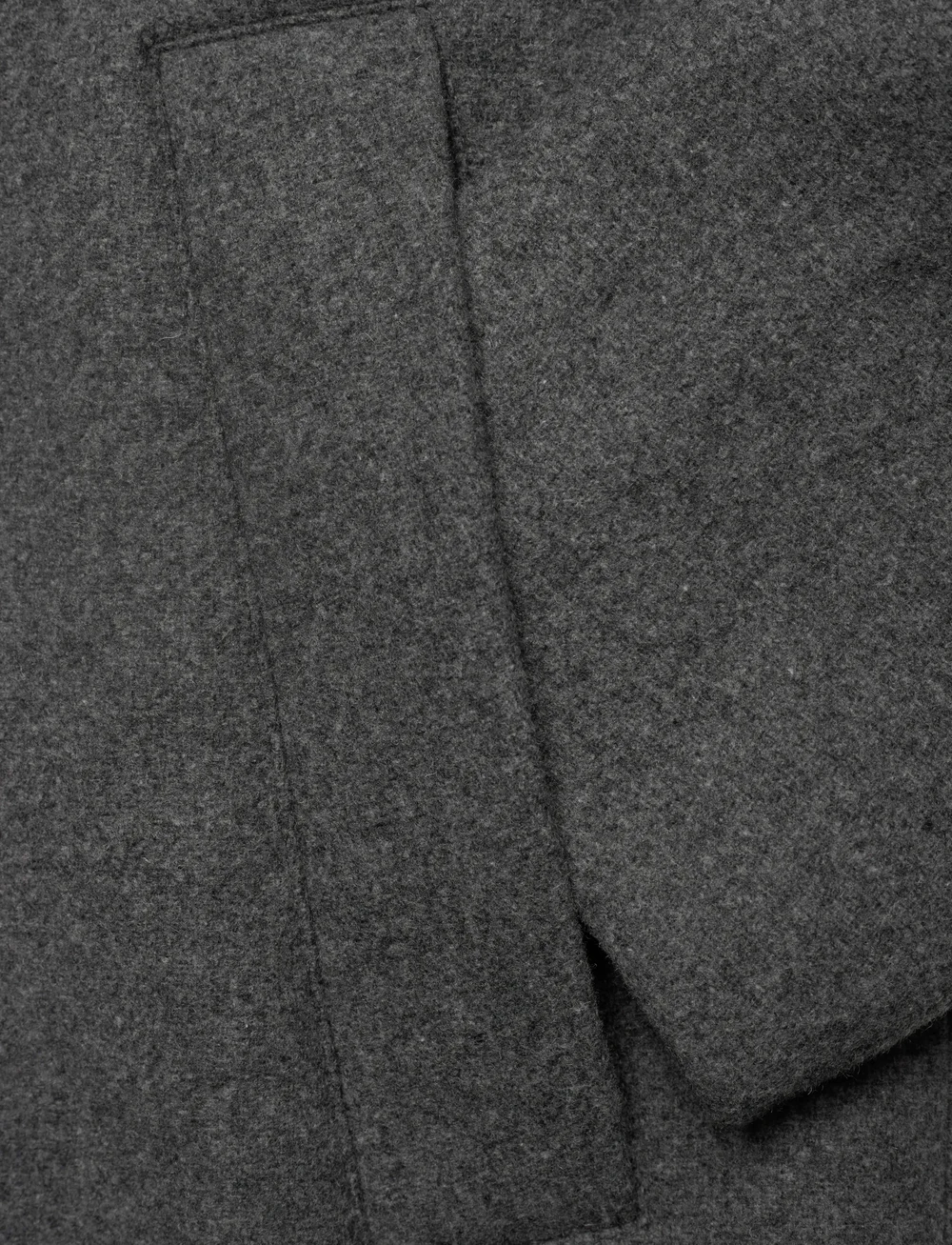 Selected - SLHRAINAR WOOL BLEND JACKET NOOS - vinterjakker - grey melange - 3