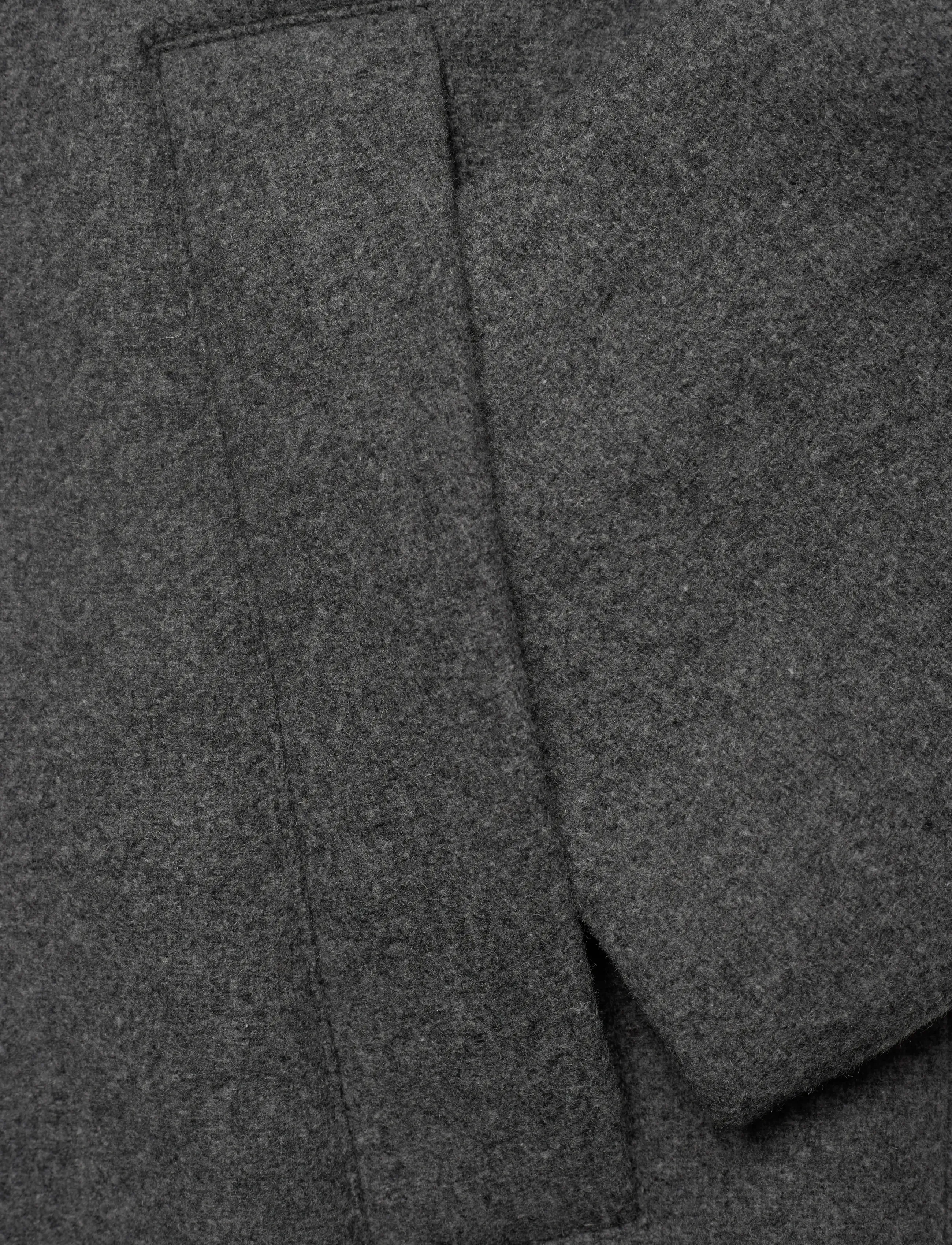 Selected - SLHRAINAR WOOL BLEND JACKET NOOS - jacken - grey melange - 3
