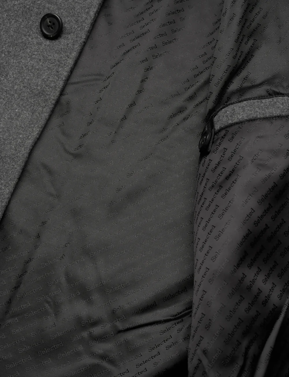 Selected - SLHRAINAR WOOL BLEND JACKET NOOS - vinterjakker - grey melange - 4