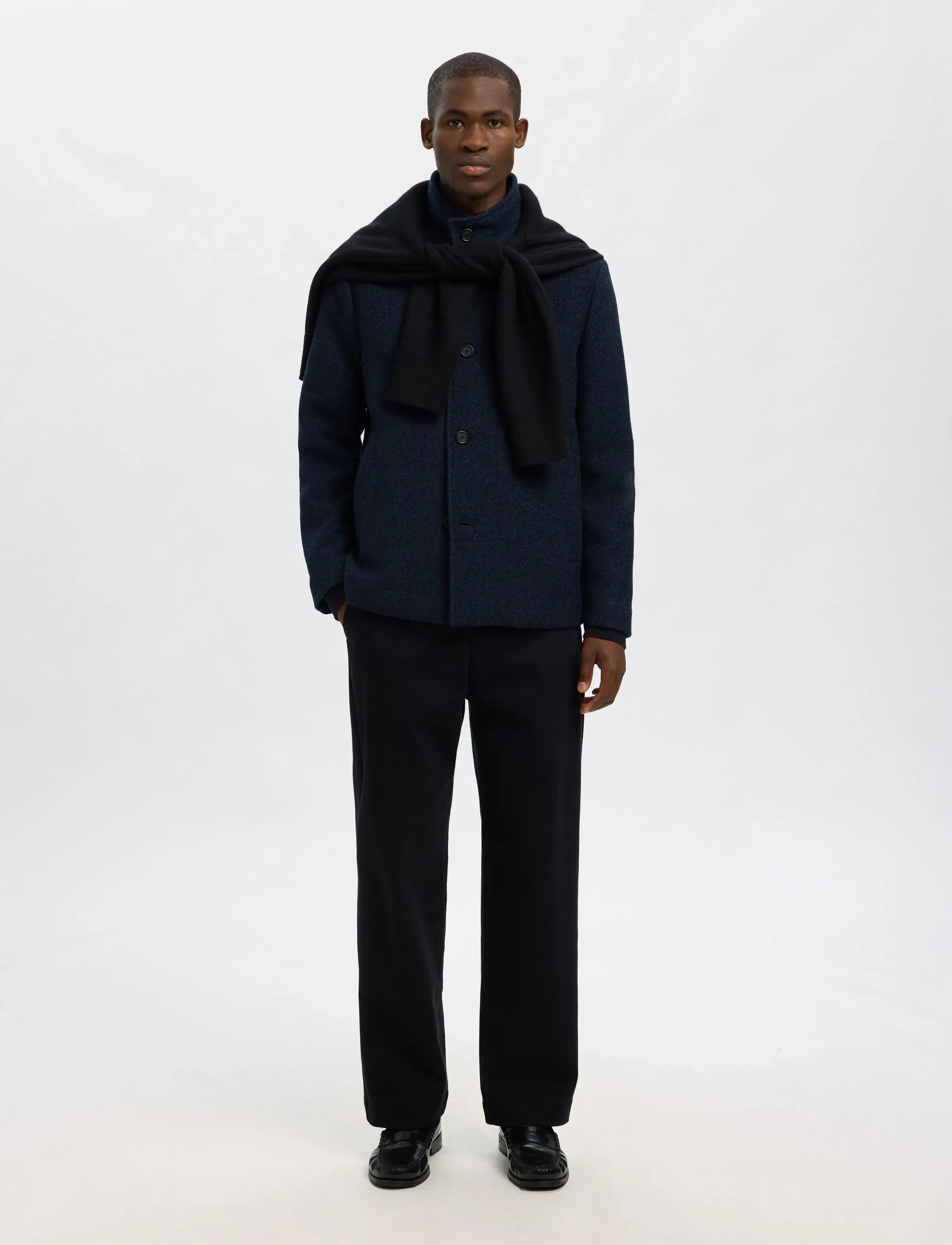 Selected - SLHRAINAR WOOL BLEND JACKET NOOS - jackets - sky captain - 3