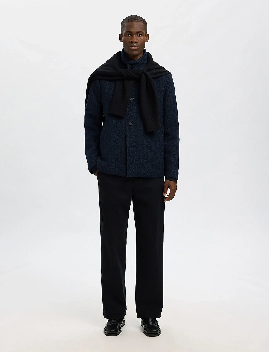 Selected - SLHRAINAR WOOL BLEND JACKET NOOS - jackor - sky captain - 3