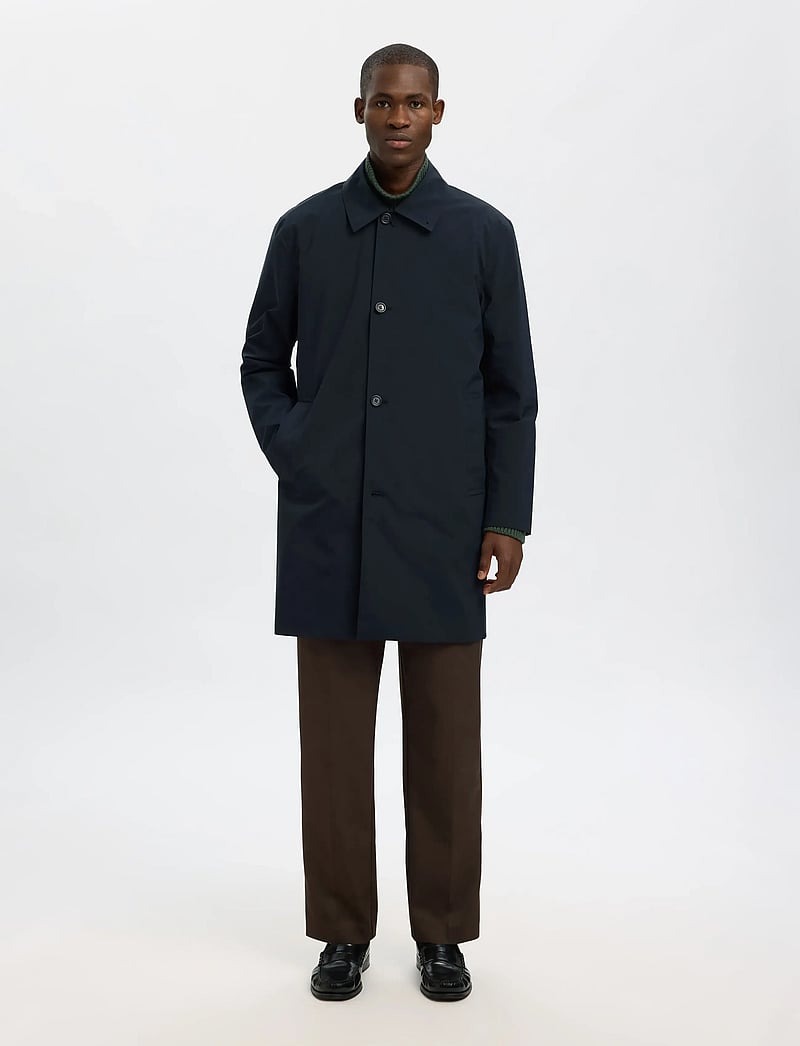 Selected - SLHSILAS URBAN TECH CARCOAT - Õhukesed mantlid - black - 5