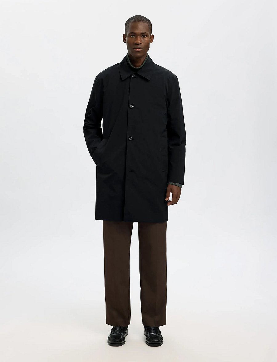 Selected - SLHSILAS URBAN TECH CARCOAT - kevyet päällystakit - black - 5