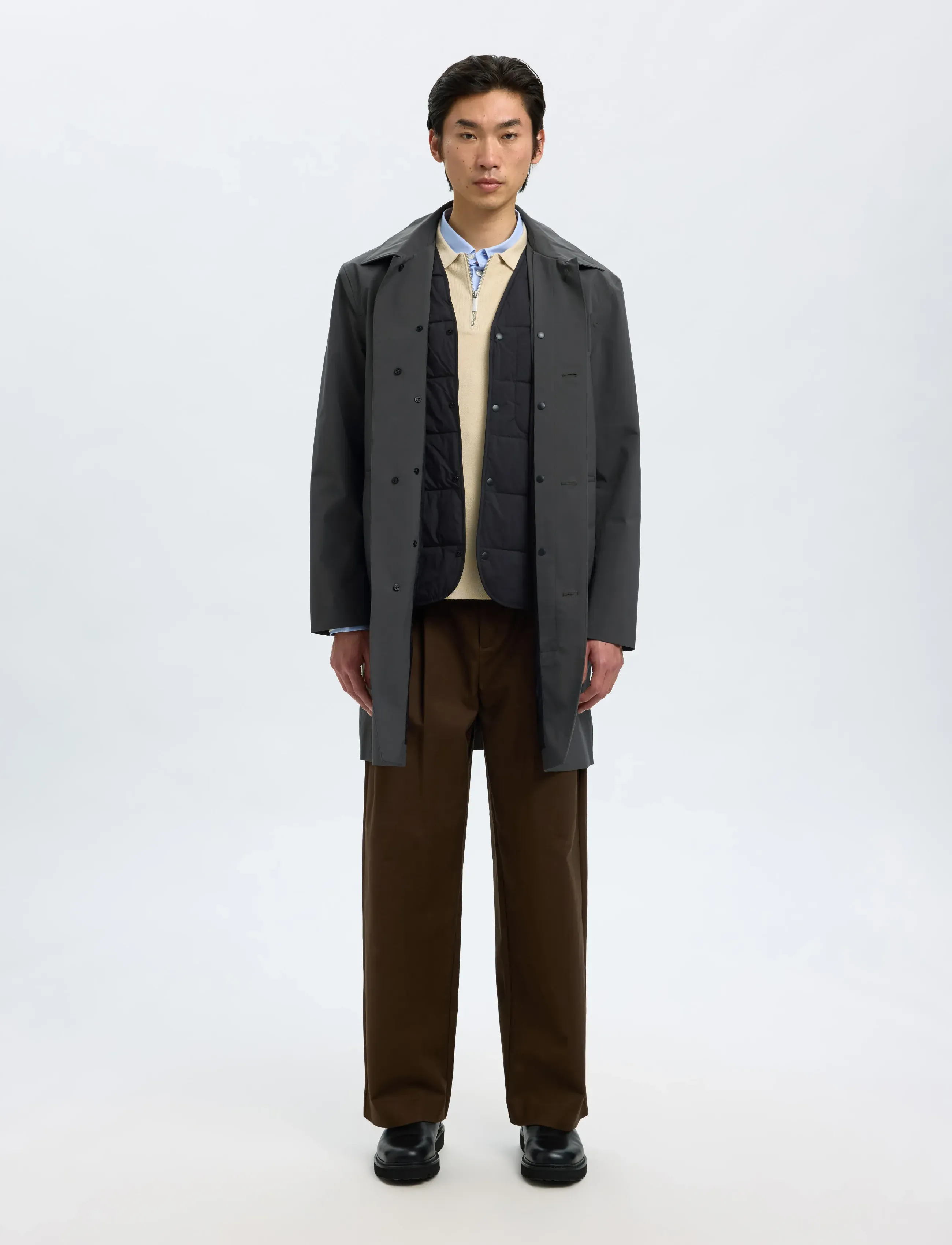 Selected - SLHSILAS URBAN TECH CARCOAT - leichte mäntel - kambaba - 4