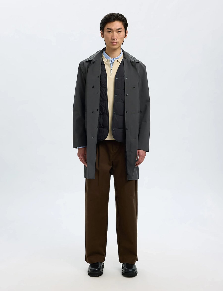 Selected - SLHSILAS URBAN TECH CARCOAT - leichte mäntel - kambaba - 4
