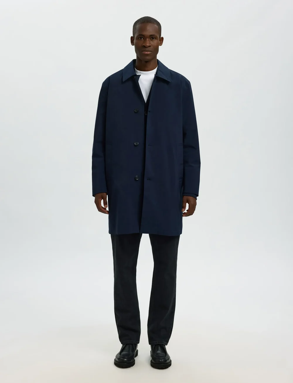 Selected - SLHSILAS URBAN TECH CARCOAT - tunna rockar - sky captain - 5