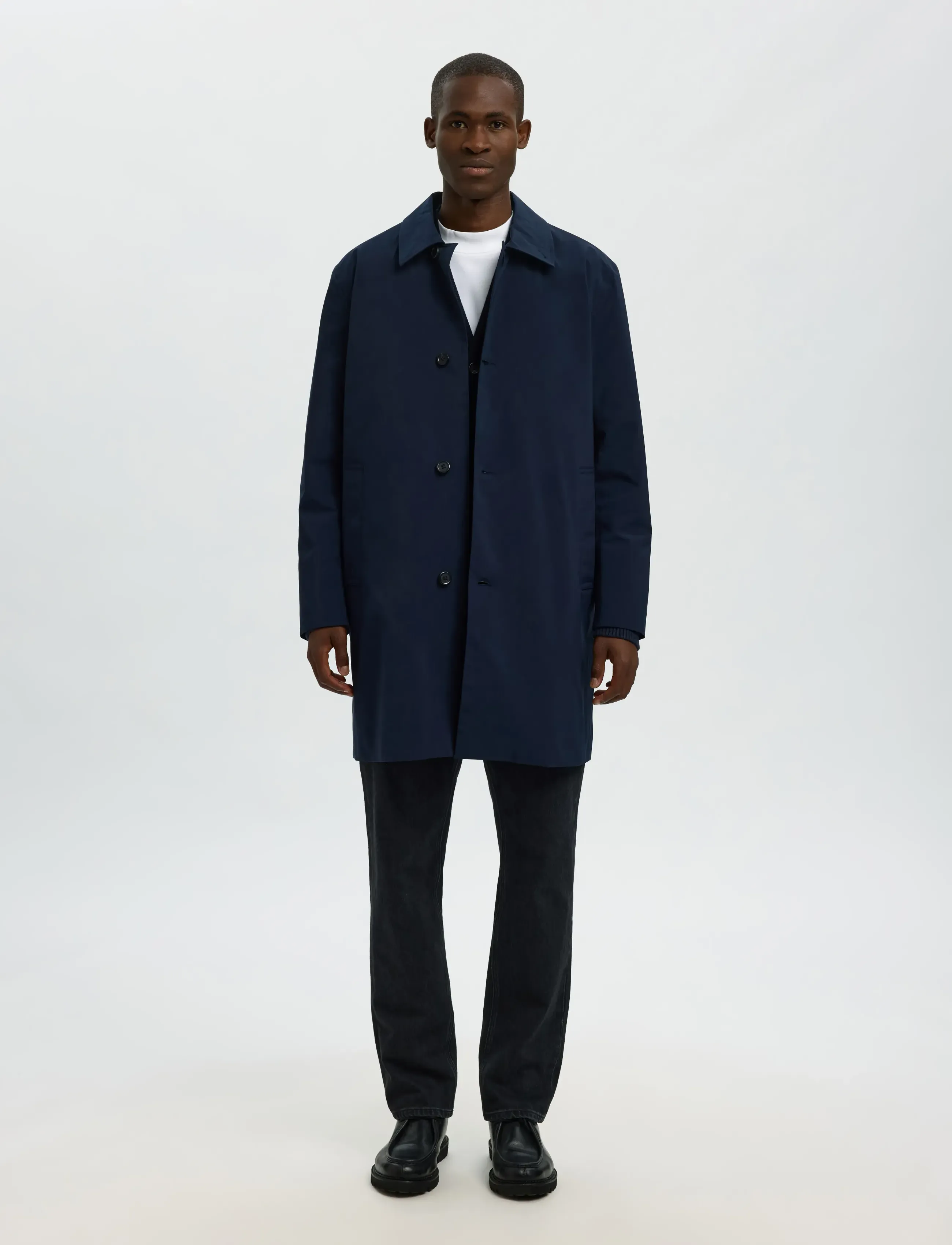 Selected - SLHSILAS URBAN TECH CARCOAT - ploni paltai - sky captain - 5