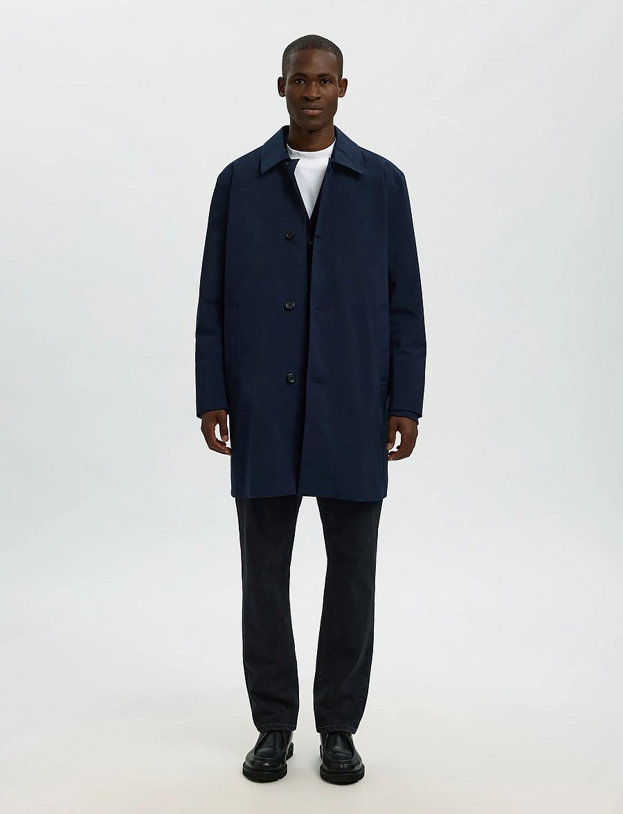 Selected - SLHSILAS URBAN TECH CARCOAT - ploni paltai - sky captain - 5