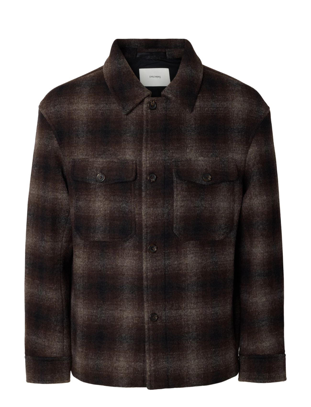 Selected - SLMMITCH WOOL BLEND SHACKET NOOS - shop efter anledning - delicioso - 1