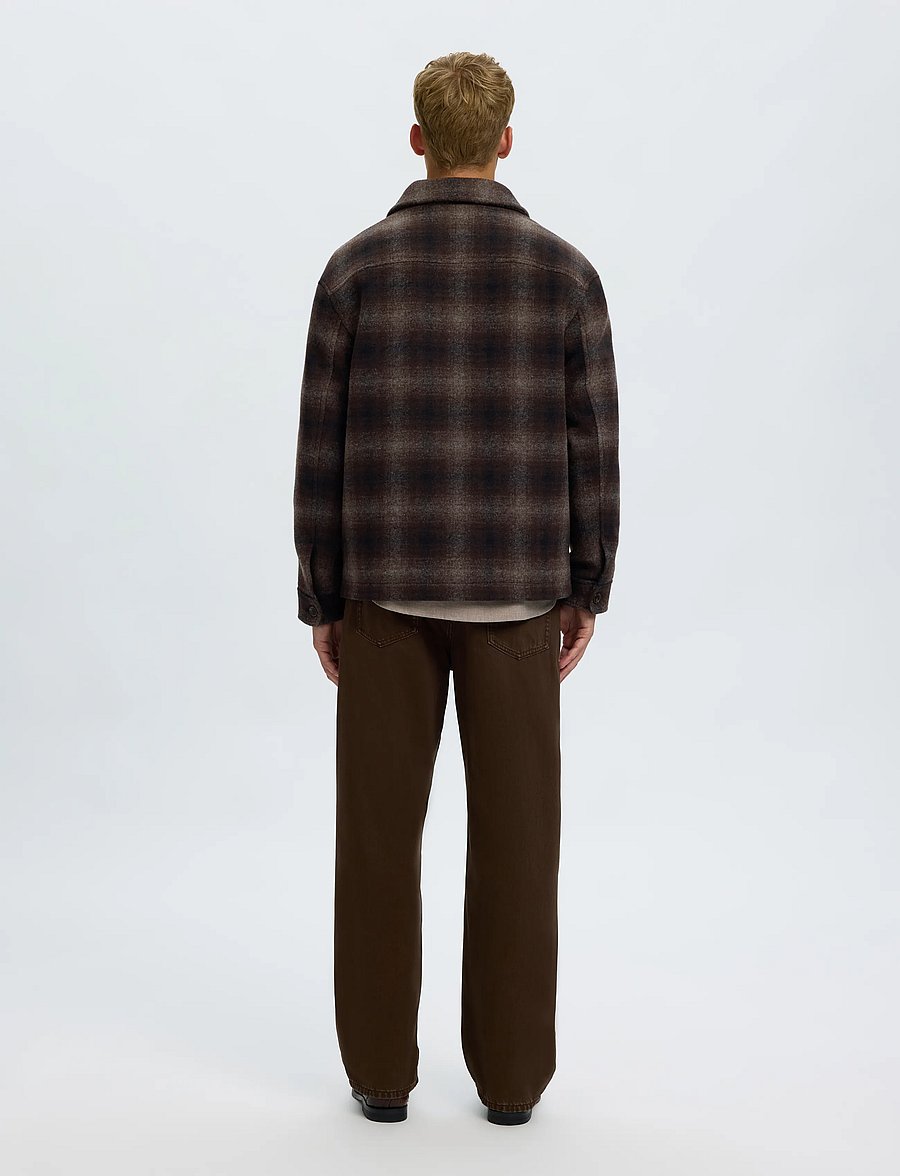 Selected - SLMMITCH WOOL BLEND SHACKET NOOS - shop efter anledning - delicioso - 2