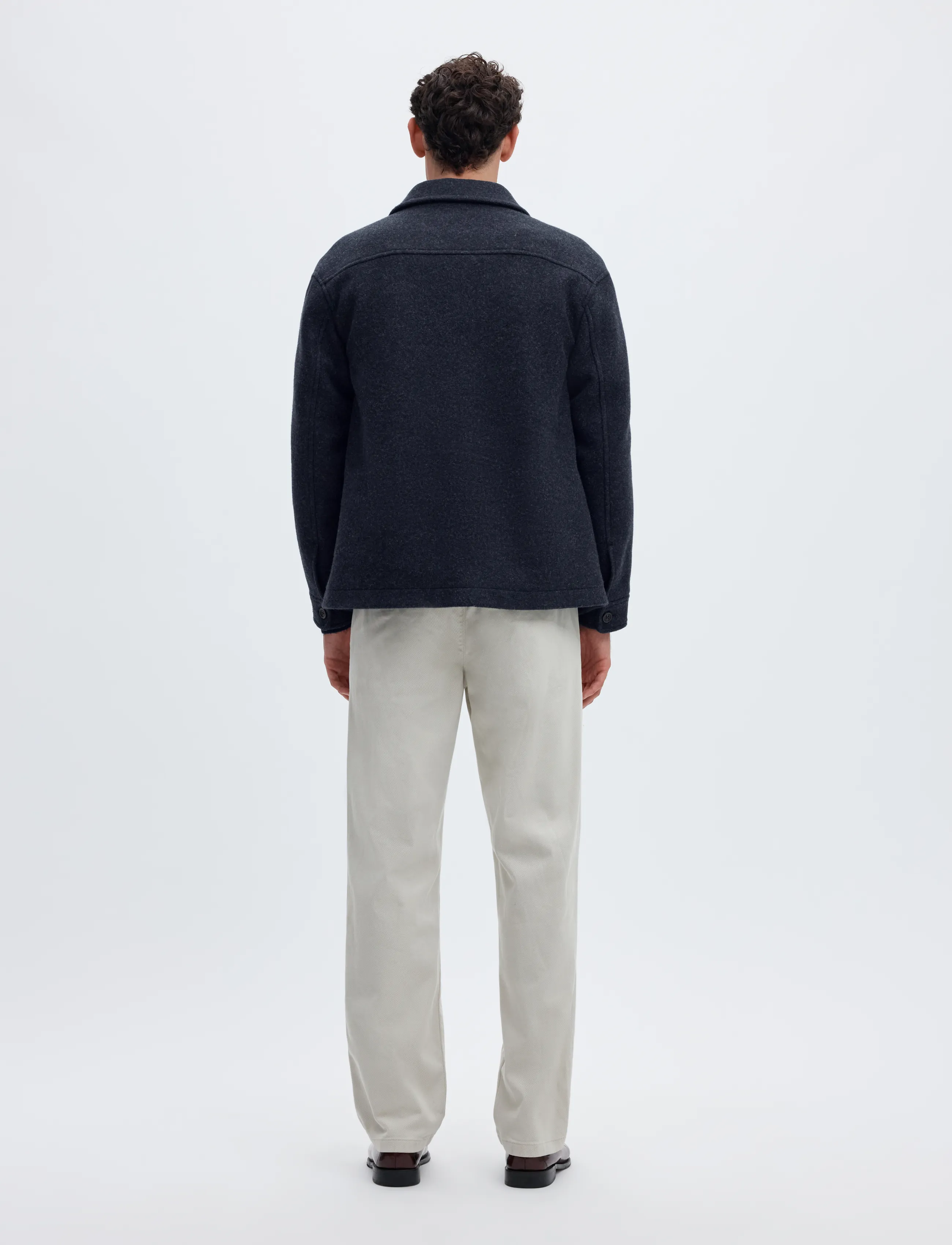 Selected - SLMMITCH WOOL BLEND SHACKET NOOS - shoppa efter tillfälle - sky captain - 2