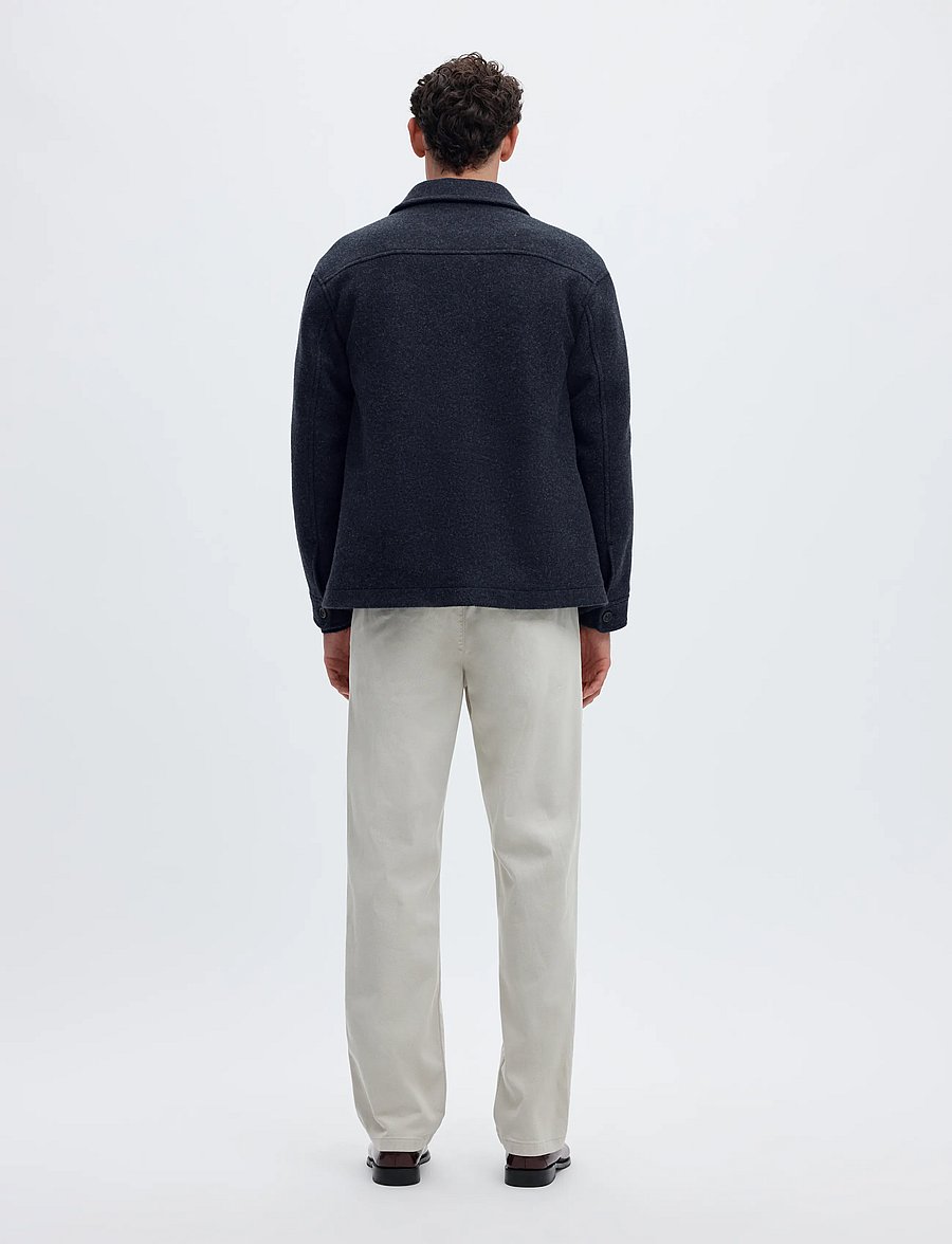 Selected - SLMMITCH WOOL BLEND SHACKET NOOS - shoppa efter tillfälle - sky captain - 2