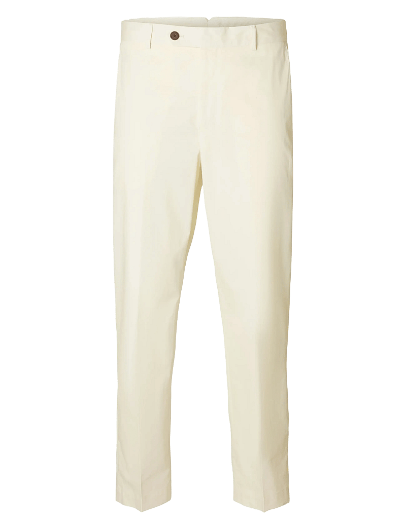 Selected - SLHREG-TANGER TRS - suit trousers - egret - 1