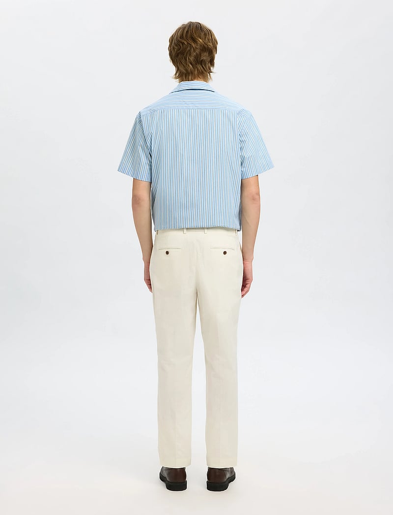 Selected - SLHREG-TANGER TRS - suit trousers - egret - 2