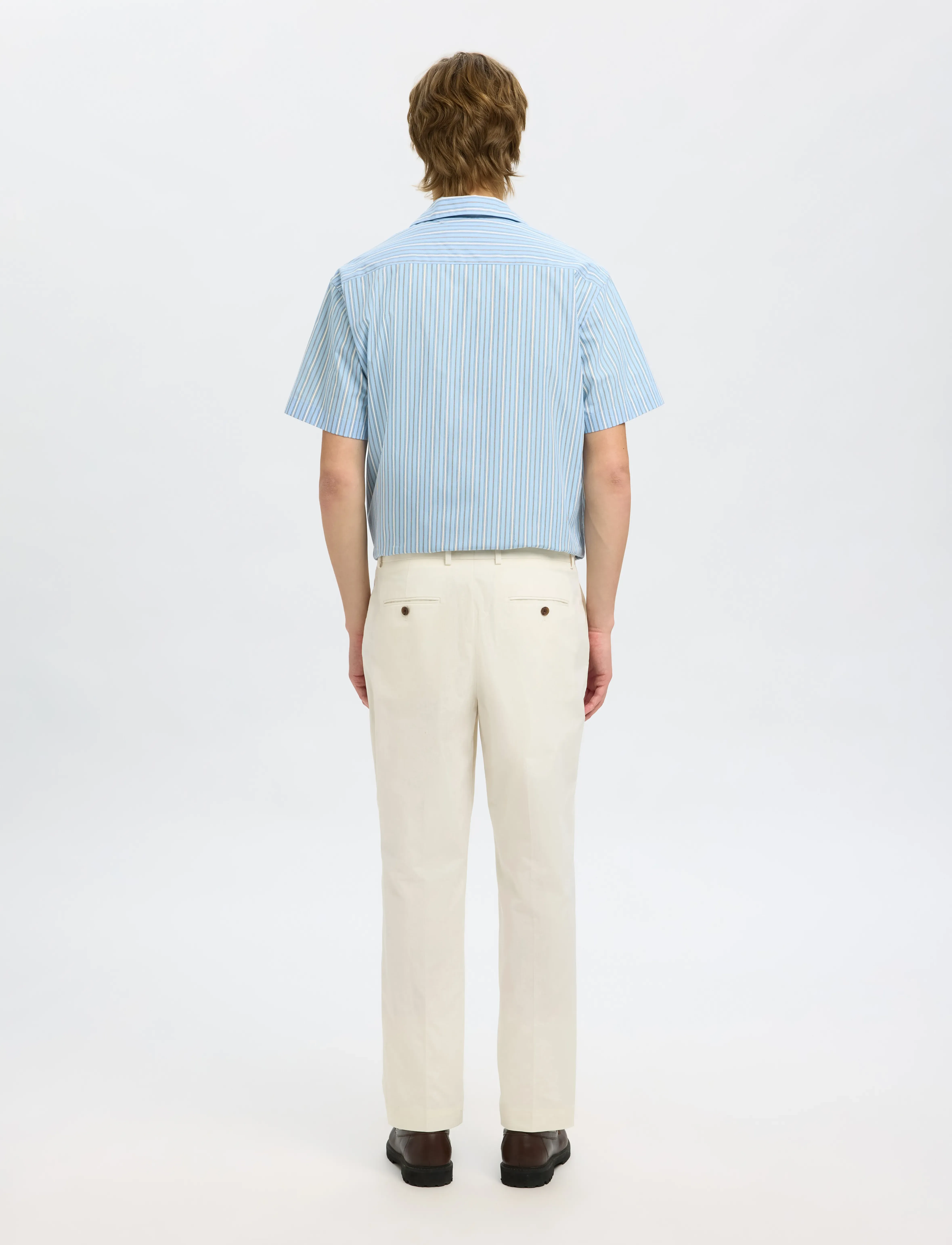 Selected - SLHREG-TANGER TRS - mænd - egret - 2