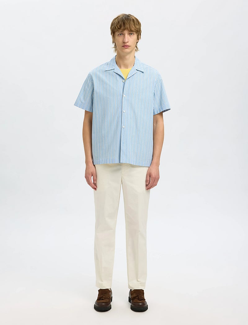 Selected - SLHREG-TANGER TRS - suit trousers - egret - 3