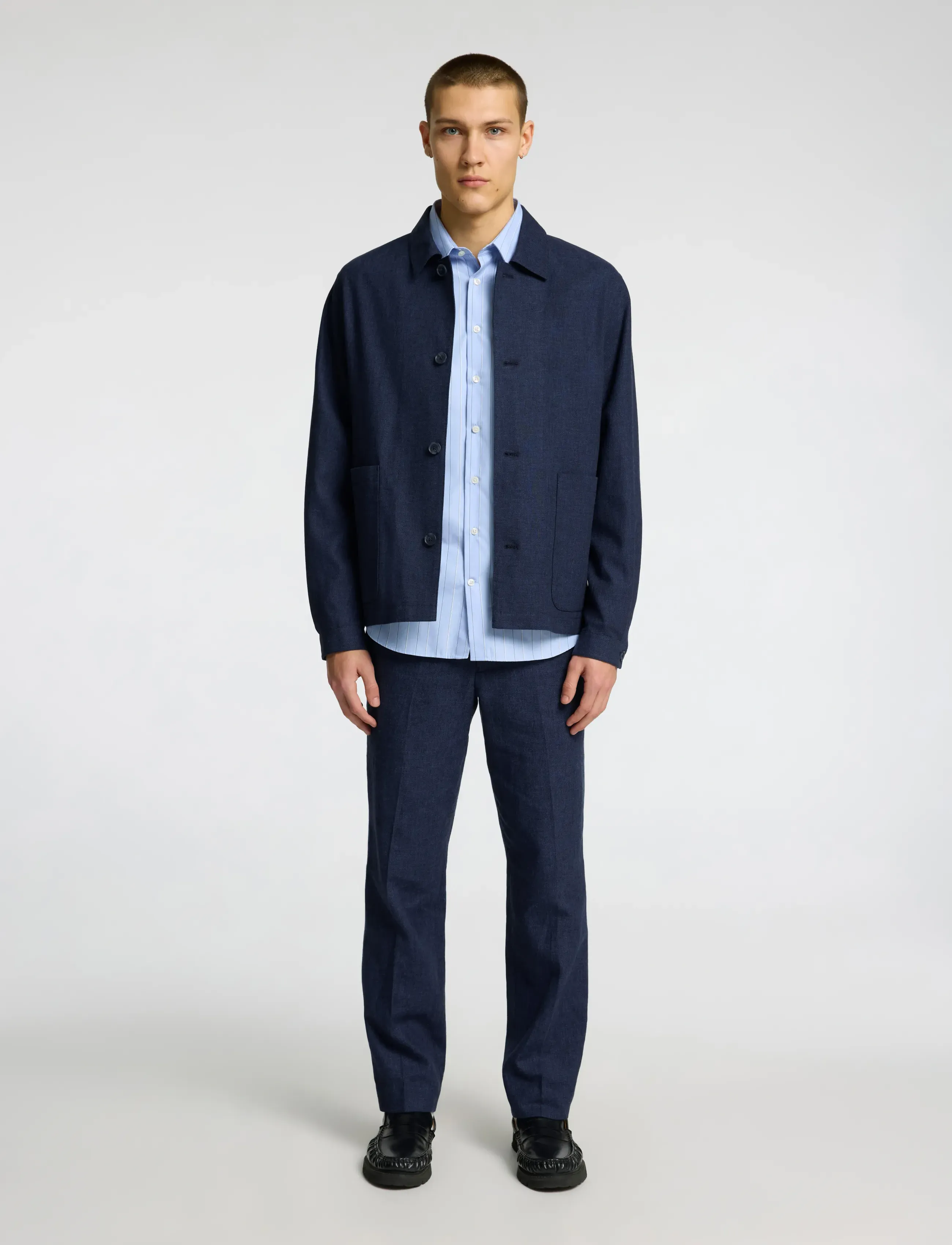 Selected - SLHREG-MALIK SUN HYBRID BLZ - Žaketes ar vienas pogas aizdari - dark navy - 5