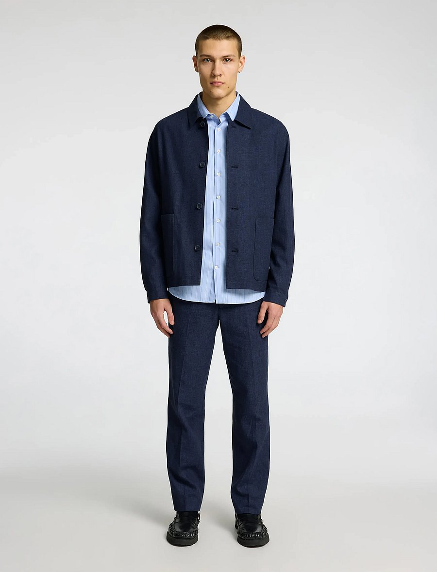 Selected - SLHREG-MALIK SUN HYBRID BLZ - yksiriviset bleiserit - dark navy - 5