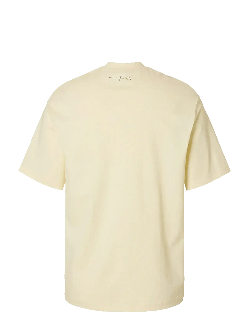 Selected - SLHRELAXKAI PRINT SS O-NECK TEE - t-shirts à manches courtes - egret - 2