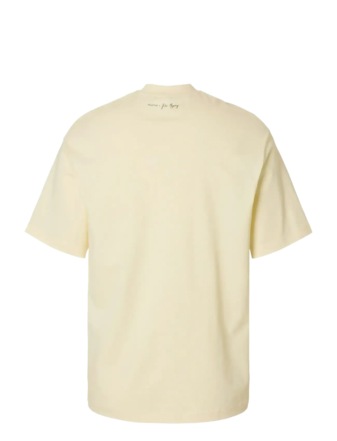 Selected - SLHRELAXKAI PRINT SS O-NECK TEE - egret - 2