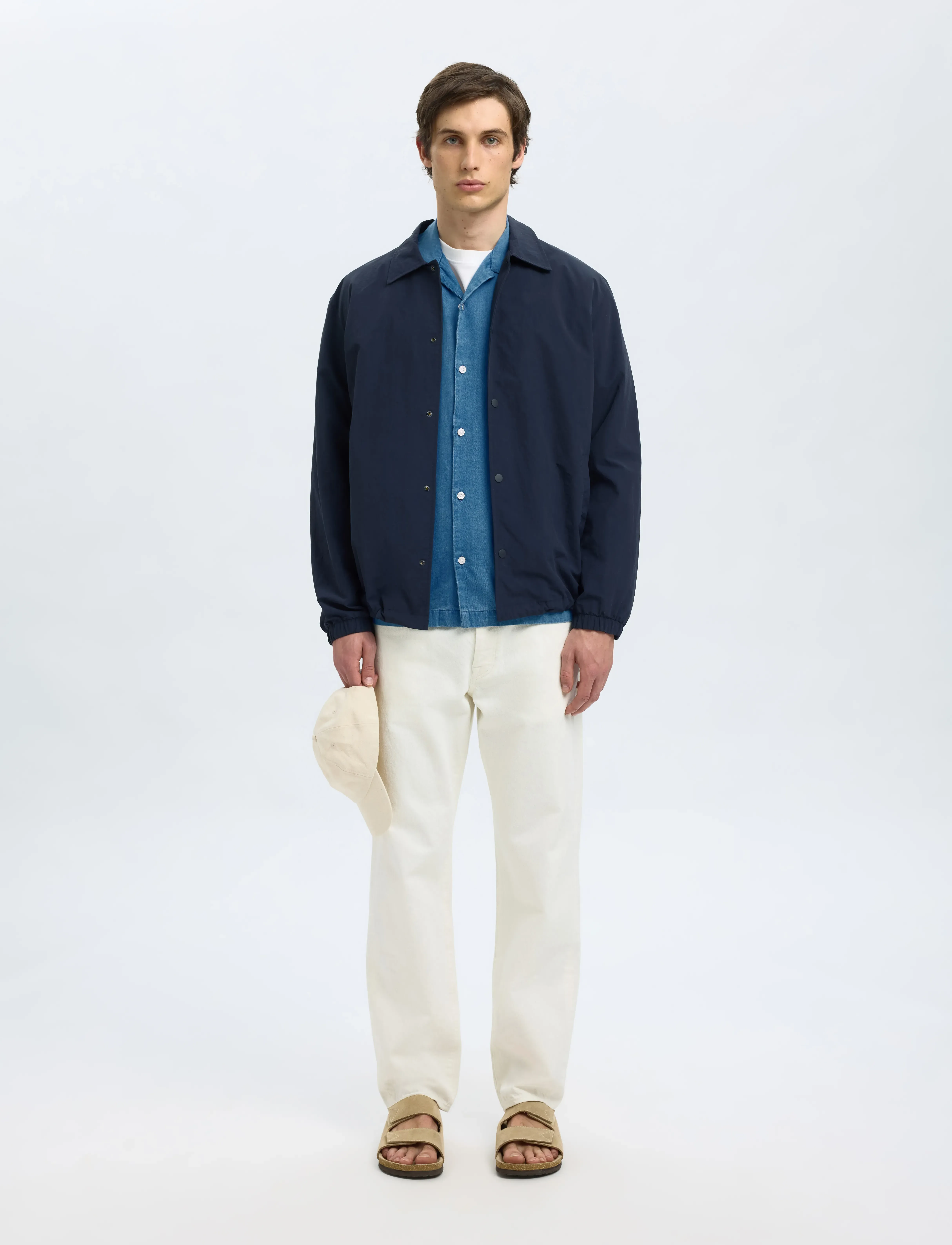 Selected - SLHRLXRICK DENIM SS SHIRT - medium blue denim - 5