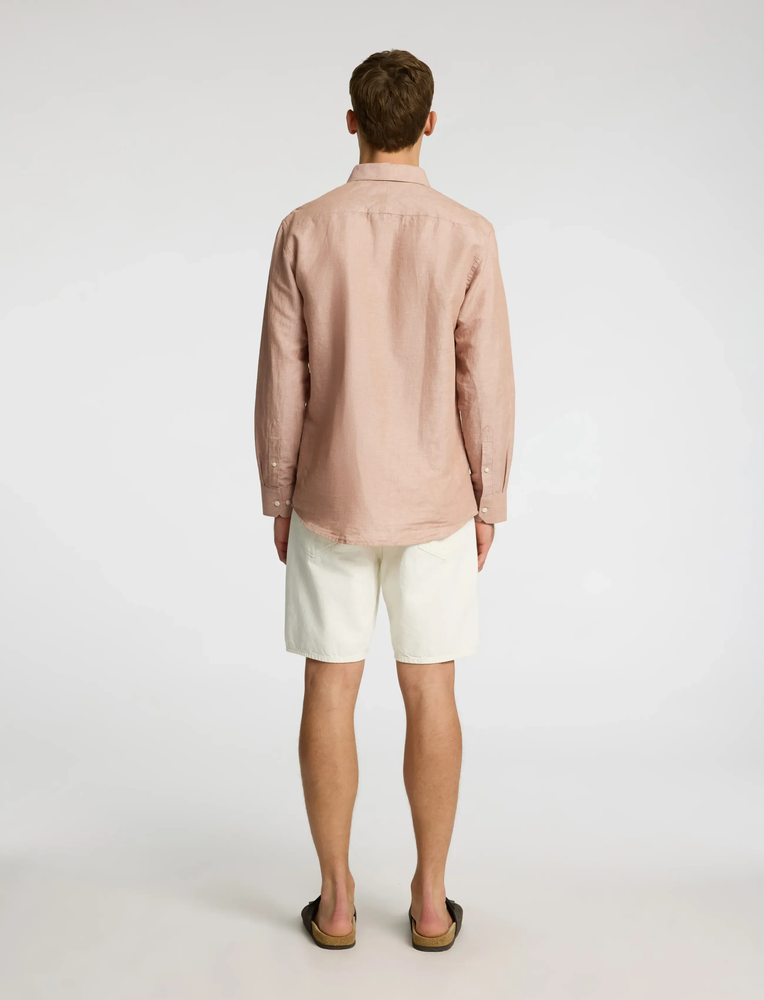 Selected - SLHREGLEO MELANGE LS SHIRT CLASSIC - light brown melange - 2