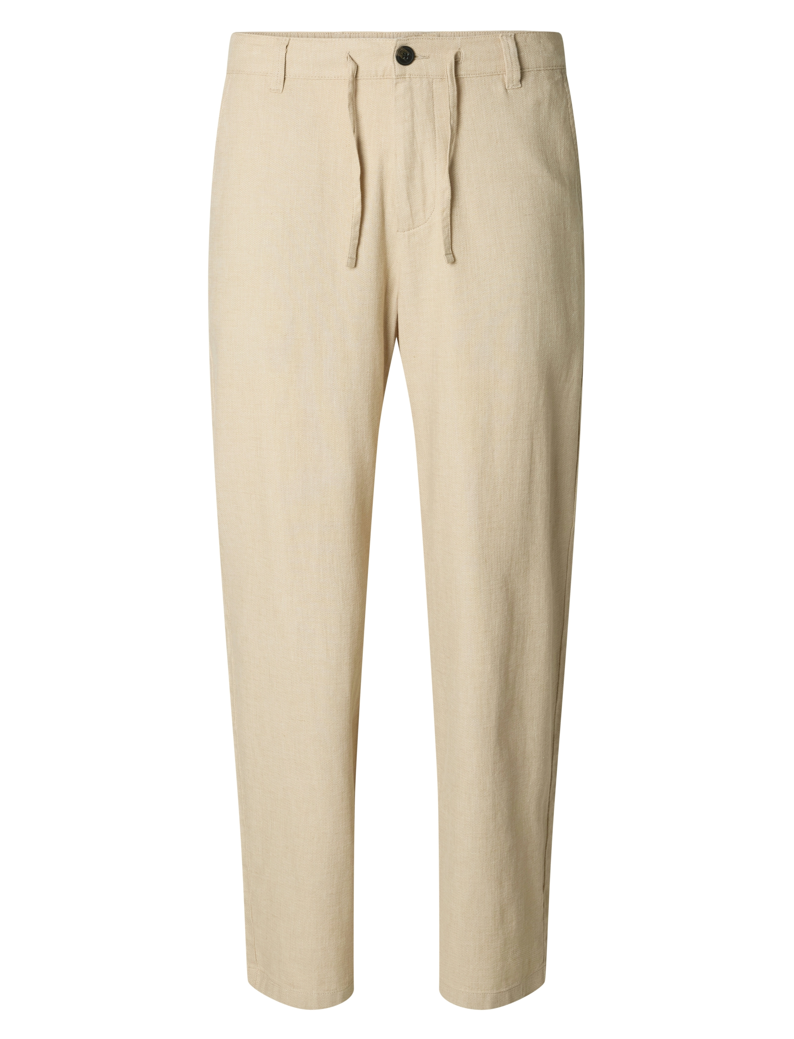SELECTED Slh220-Loose Brody Linen Bld Hose Noos Cream - L - Herren
