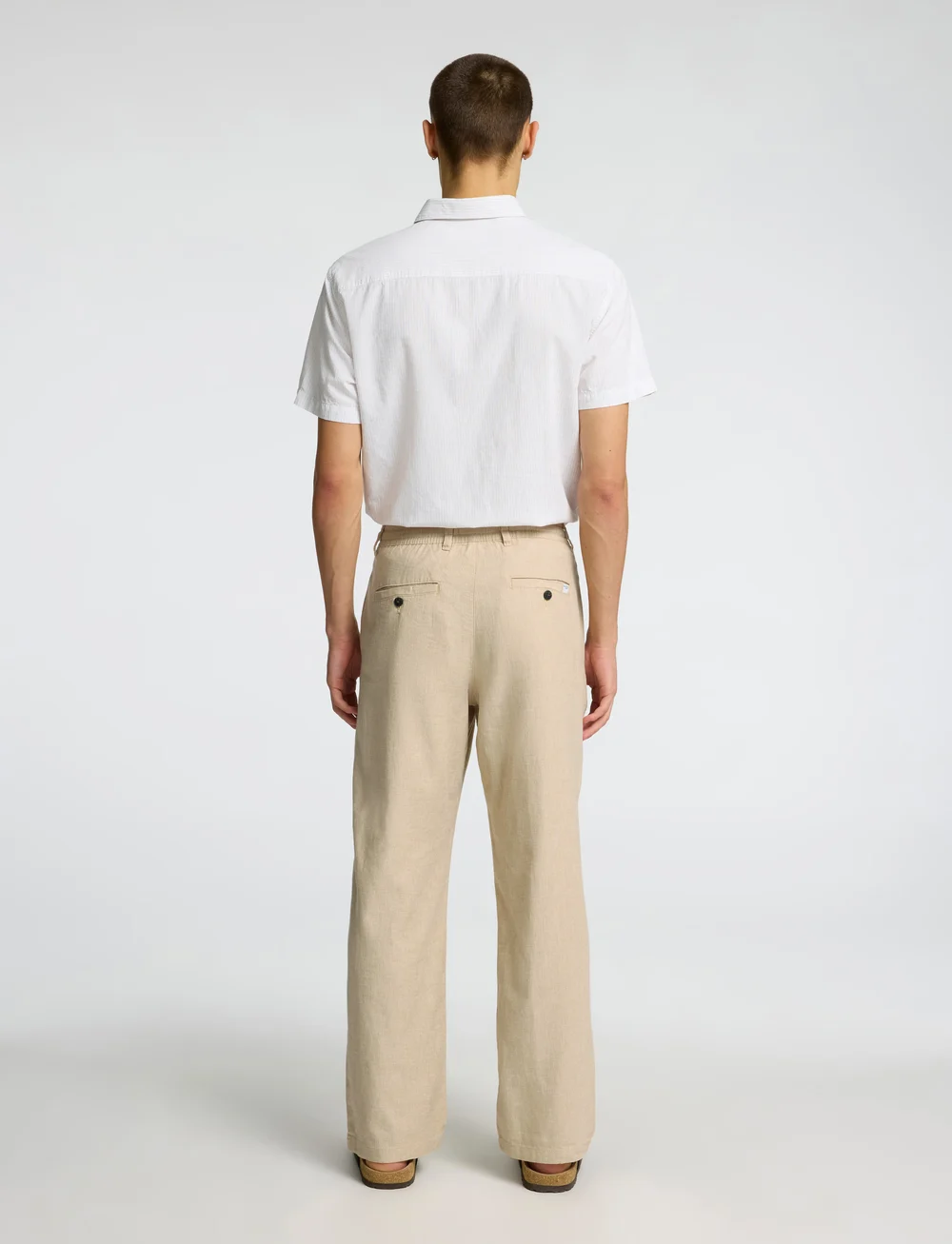 Selected - SLH220-LOOSE BRODY LINEN BLD PANT NOOS - linased püksid - incense - 2