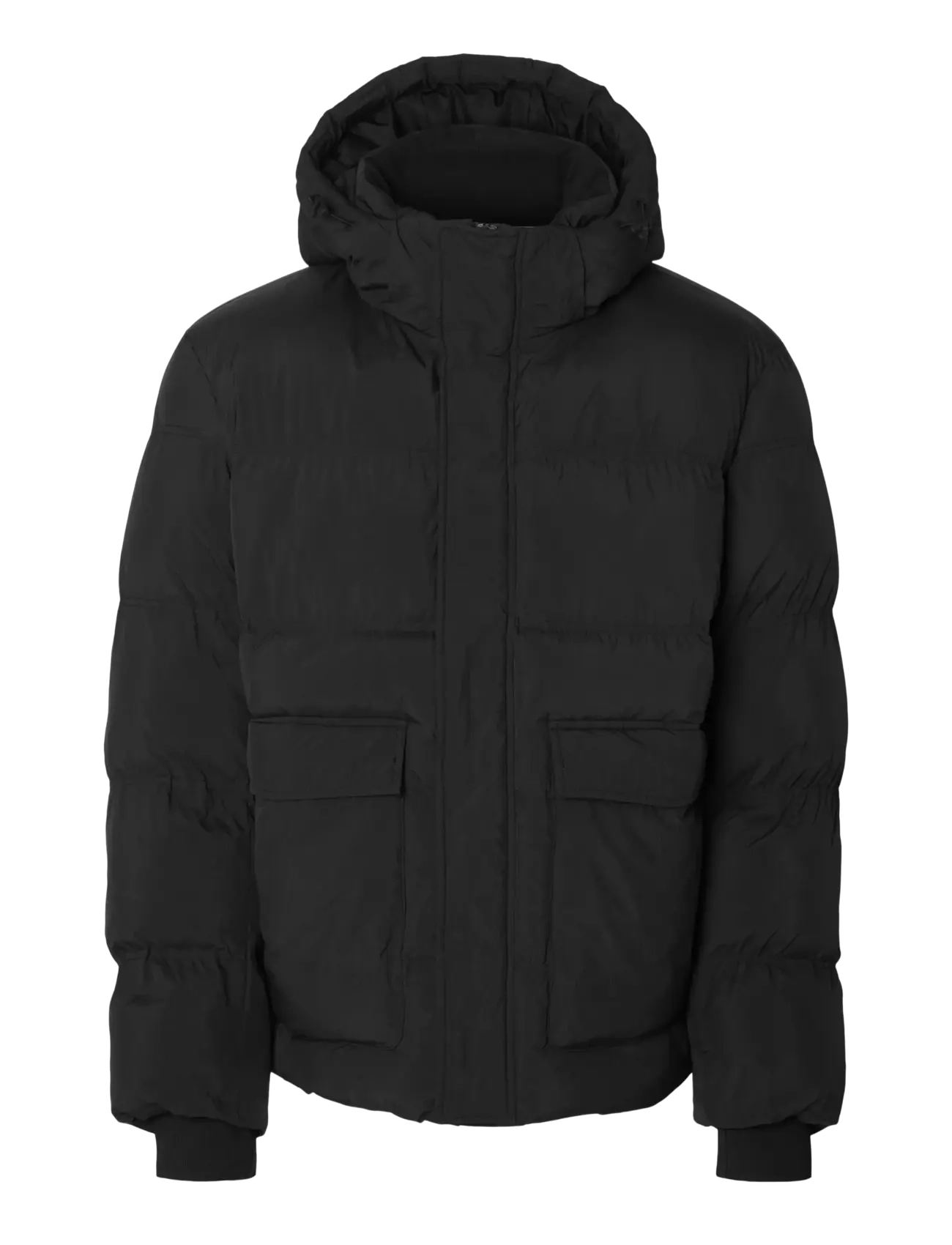 Selected SLHANDERS PUFFER #S - Jacken - BLACK / black