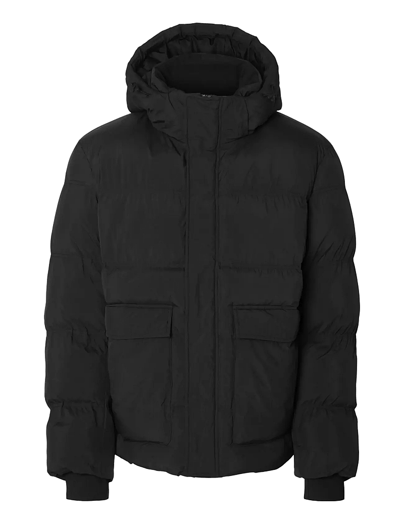 Selected - SLHANDERS PUFFER #S - vinterjackor - black - 1