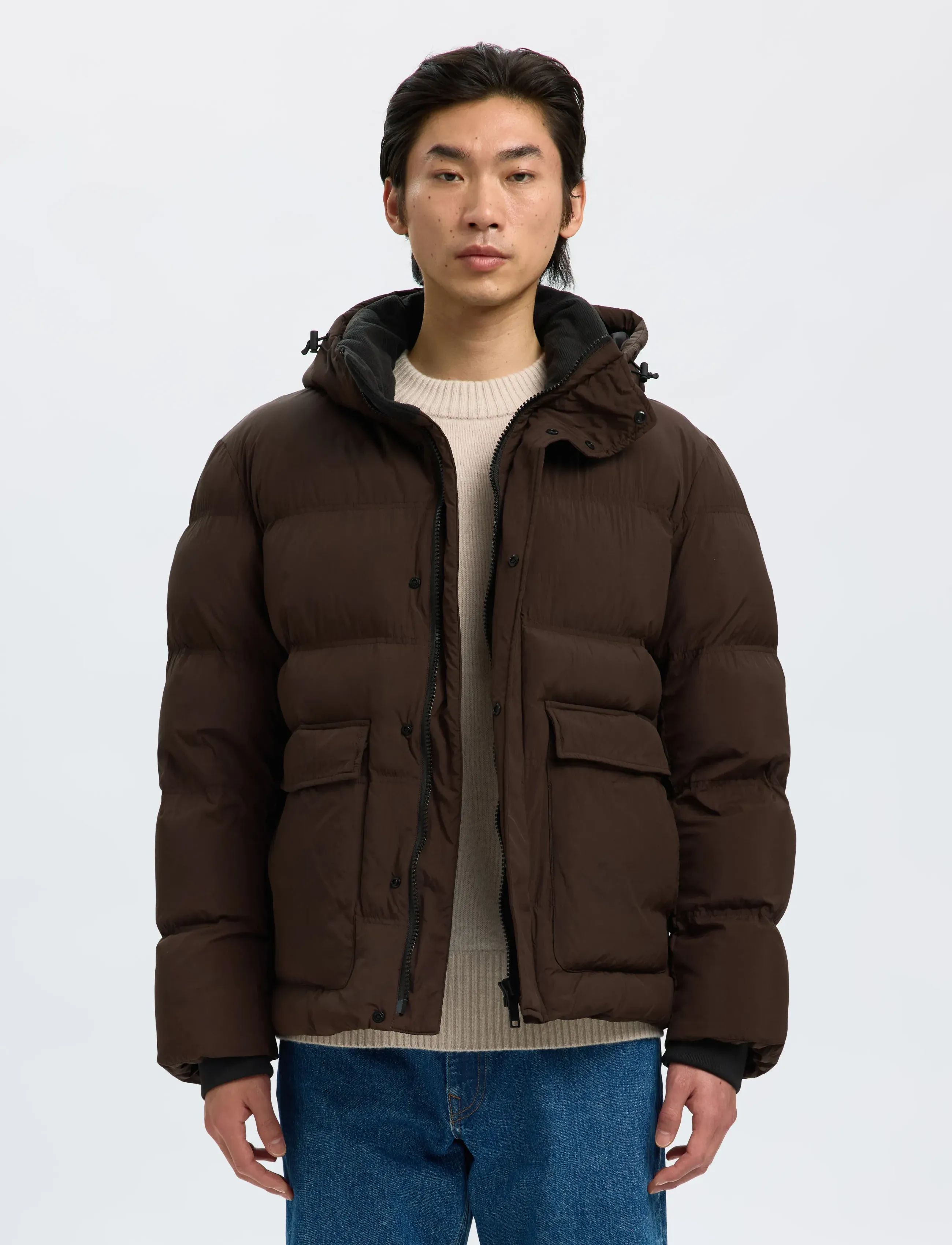 Selected Slhanders Puffer #S, XL, Jackets, Braun - Padded Männerswear