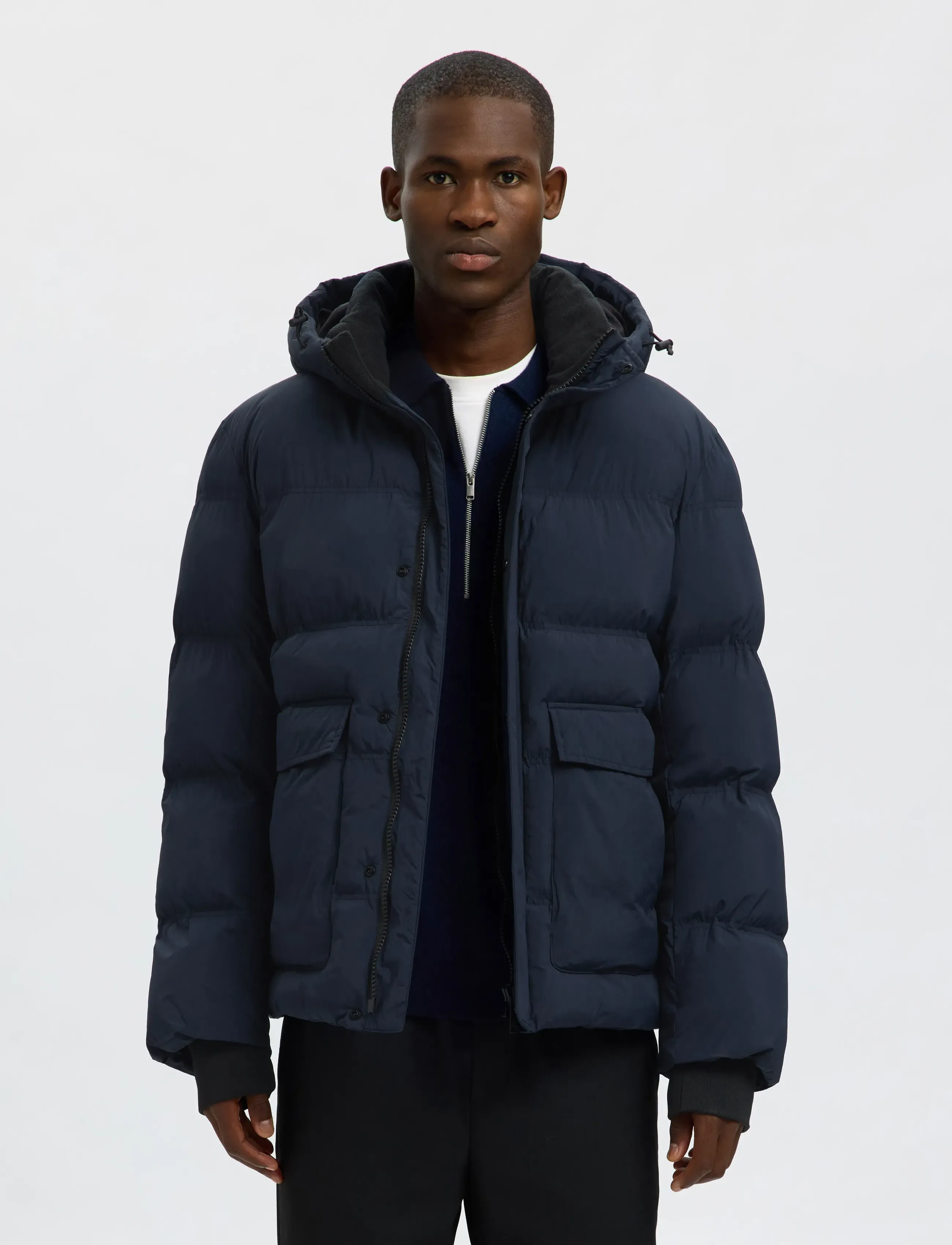 Selected Slhanders Puffer #S, XL, Jackets, Marineblau - Padded Männerswear