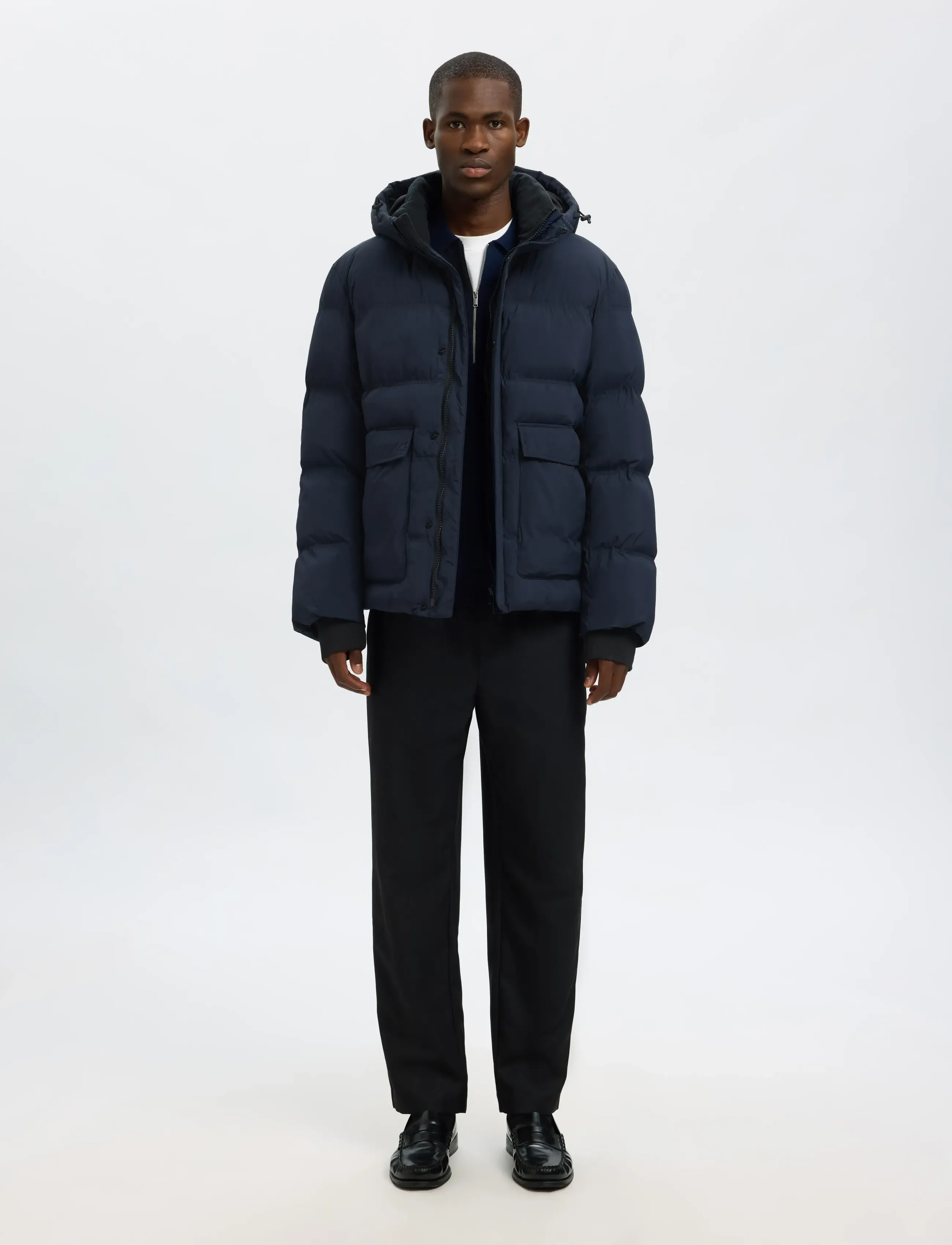 Selected - SLHANDERS PUFFER #S - daunenjacken - sky captain - 3