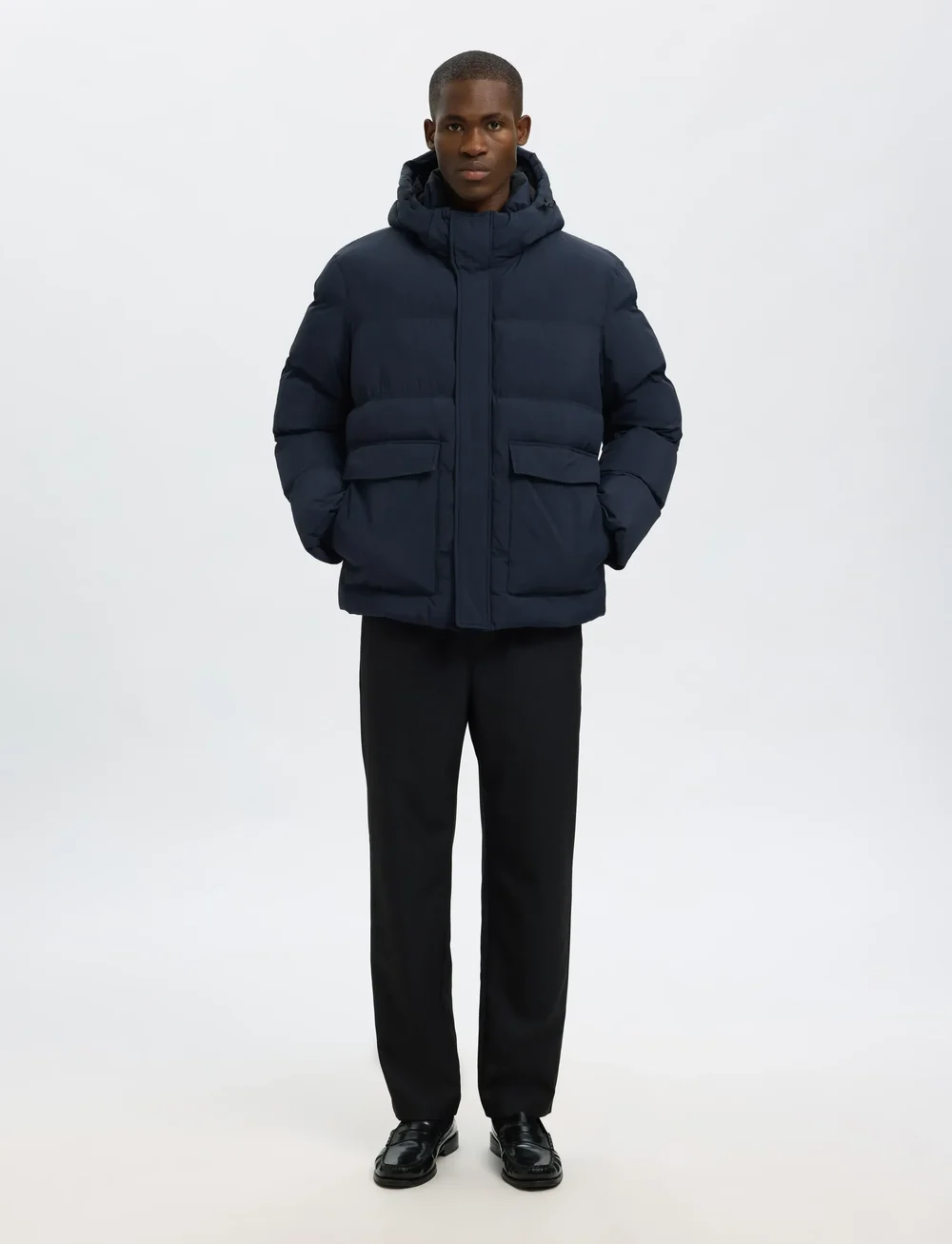 Selected - SLHANDERS PUFFER #S - vinterjakker - sky captain - 4