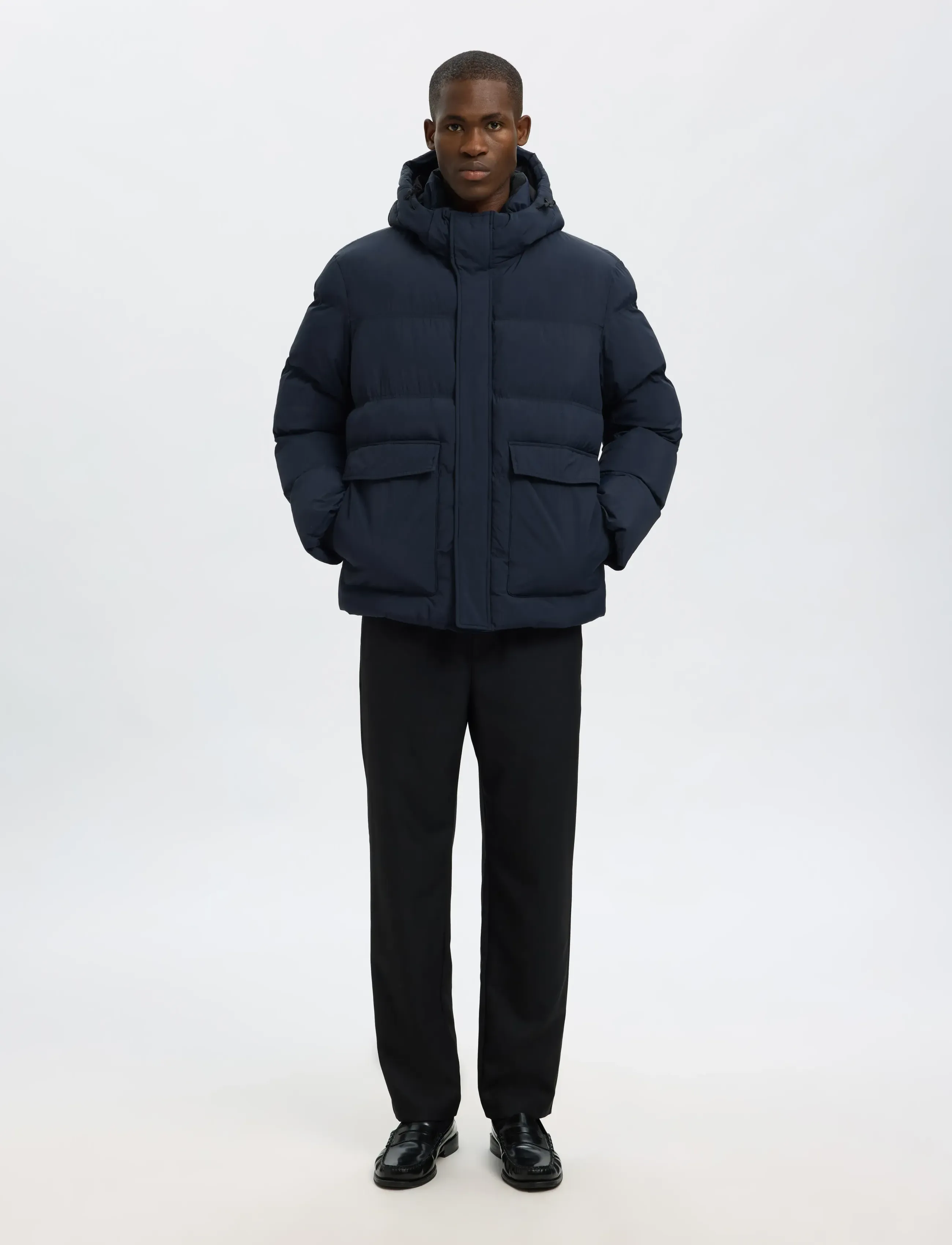Selected - SLHANDERS PUFFER #S - daunenjacken - sky captain - 4