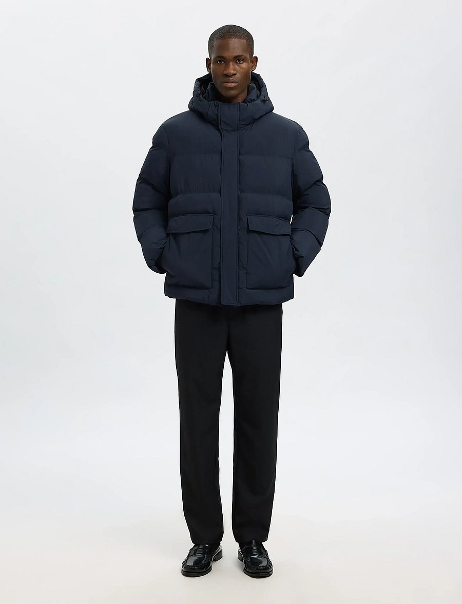 Selected - SLHANDERS PUFFER #S - daunenjacken - sky captain - 4