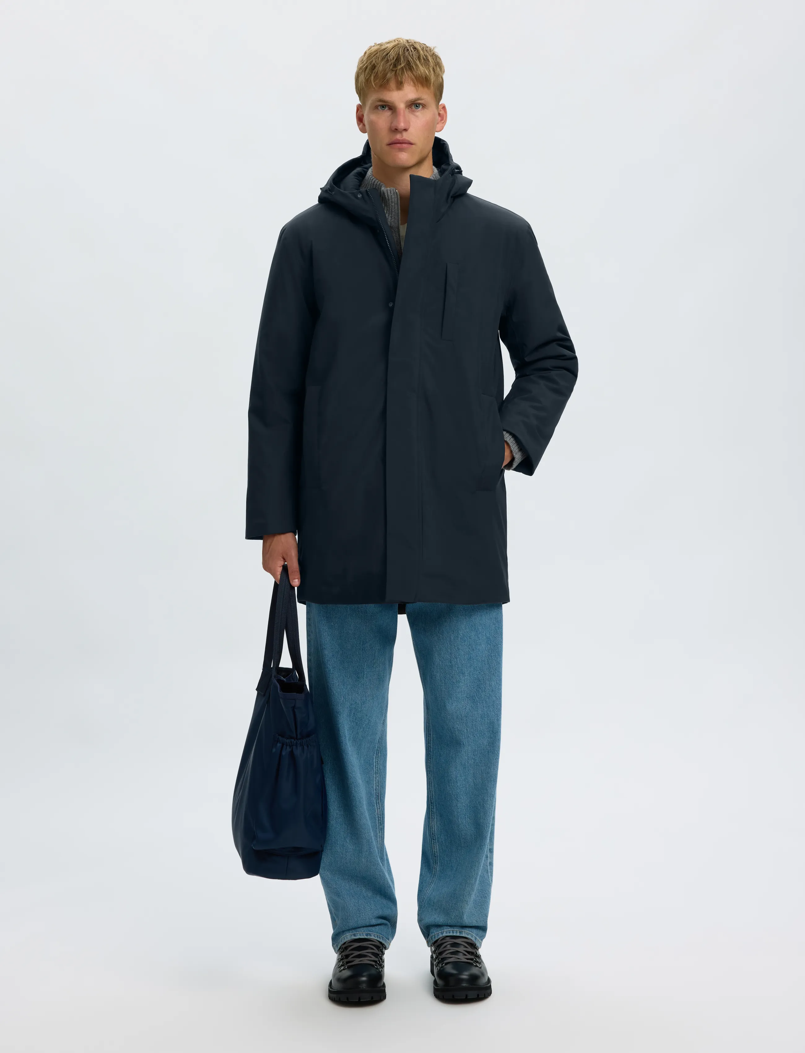 Selected Slhfranklin Urban Tech Parka Noos, Mænd, Urban Tech Parka, Sort, Str: L