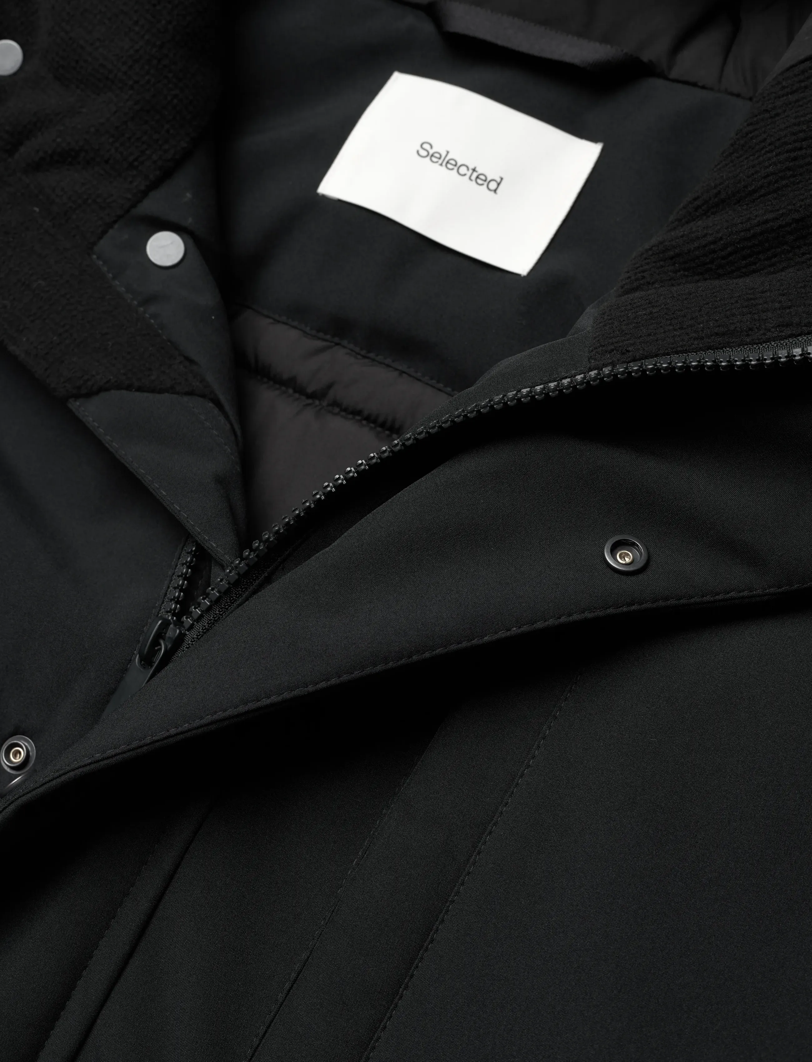 Selected - SLHFRANKLIN URBAN TECH PARKA NOOS - parkas - black - 2