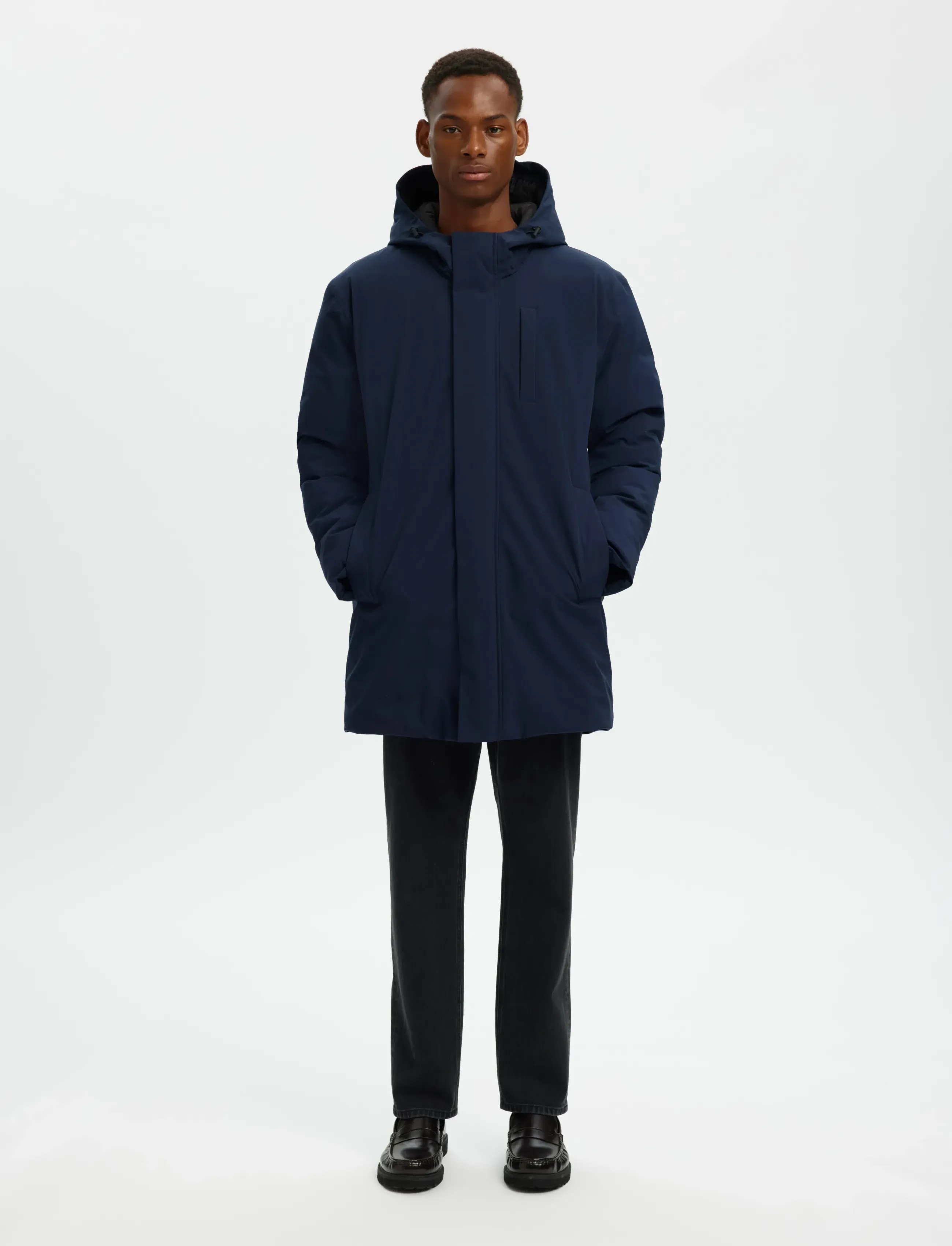 Selected Slhfranklin Urban Tech Parka Noos, Mænd, Urban Tech Parka, Navy, Str: XXL