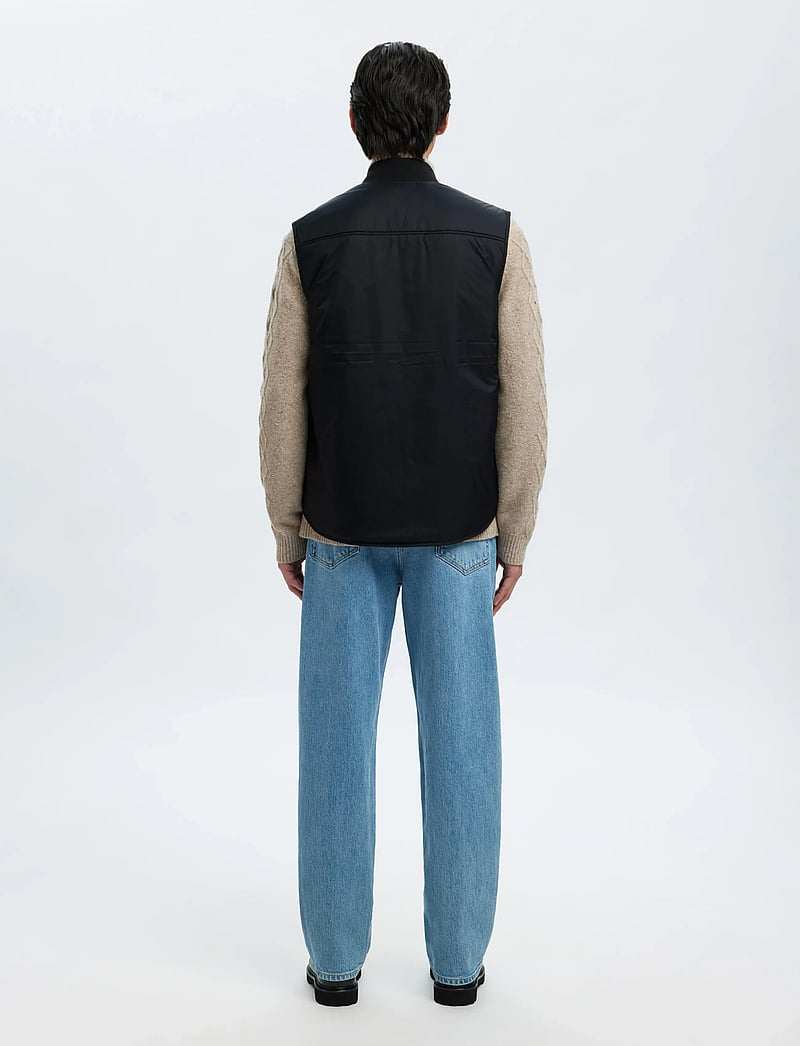 Selected - SLHTHOMAS GILET NOOS - veste - black - 2