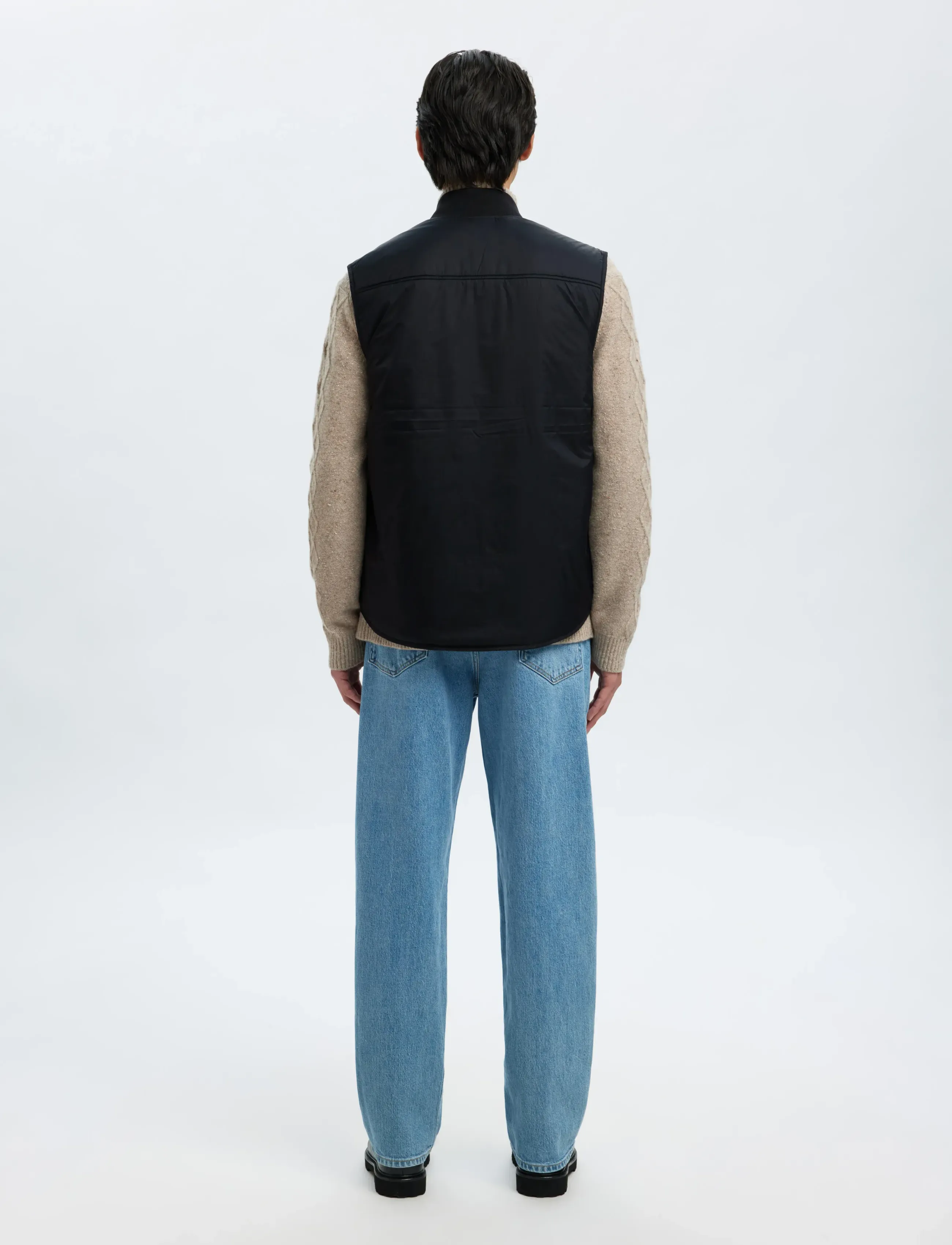 Selected - SLHTHOMAS GILET NOOS - westen - black - 2