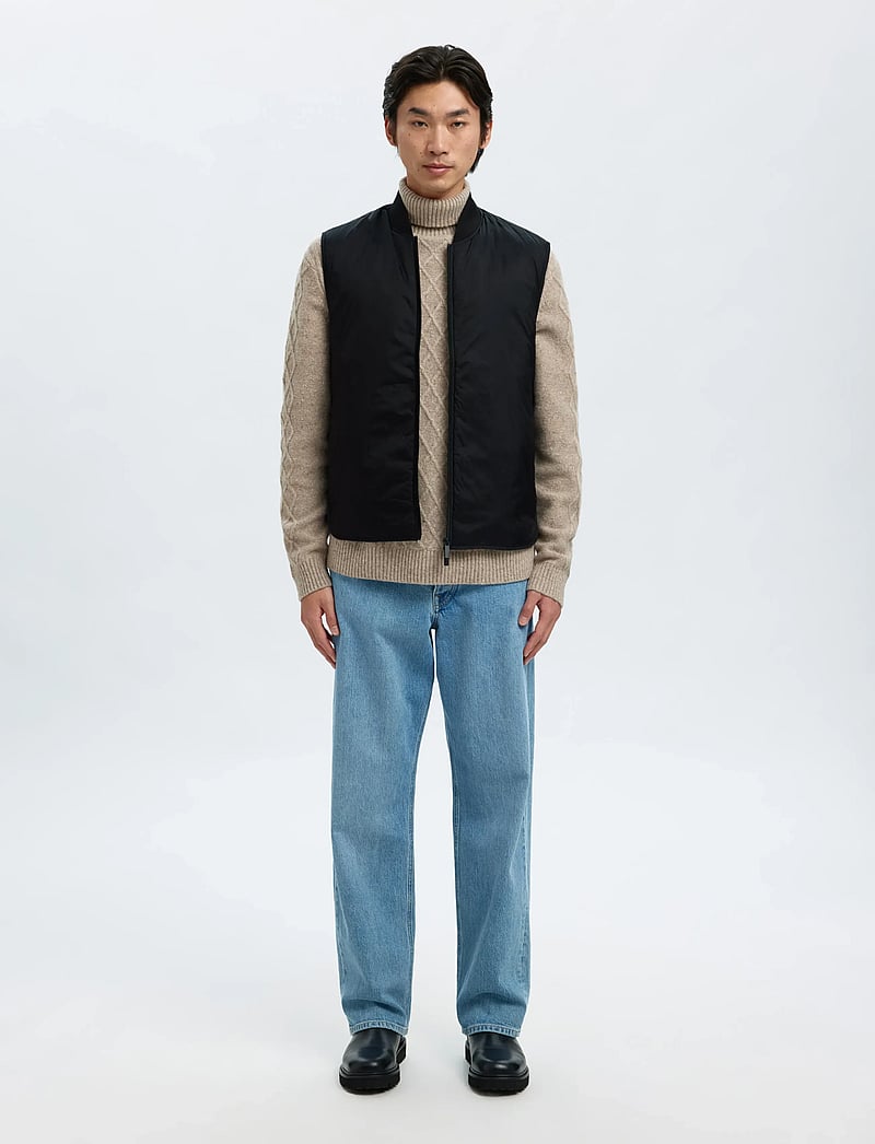 Selected - SLHTHOMAS GILET NOOS - veste - black - 3