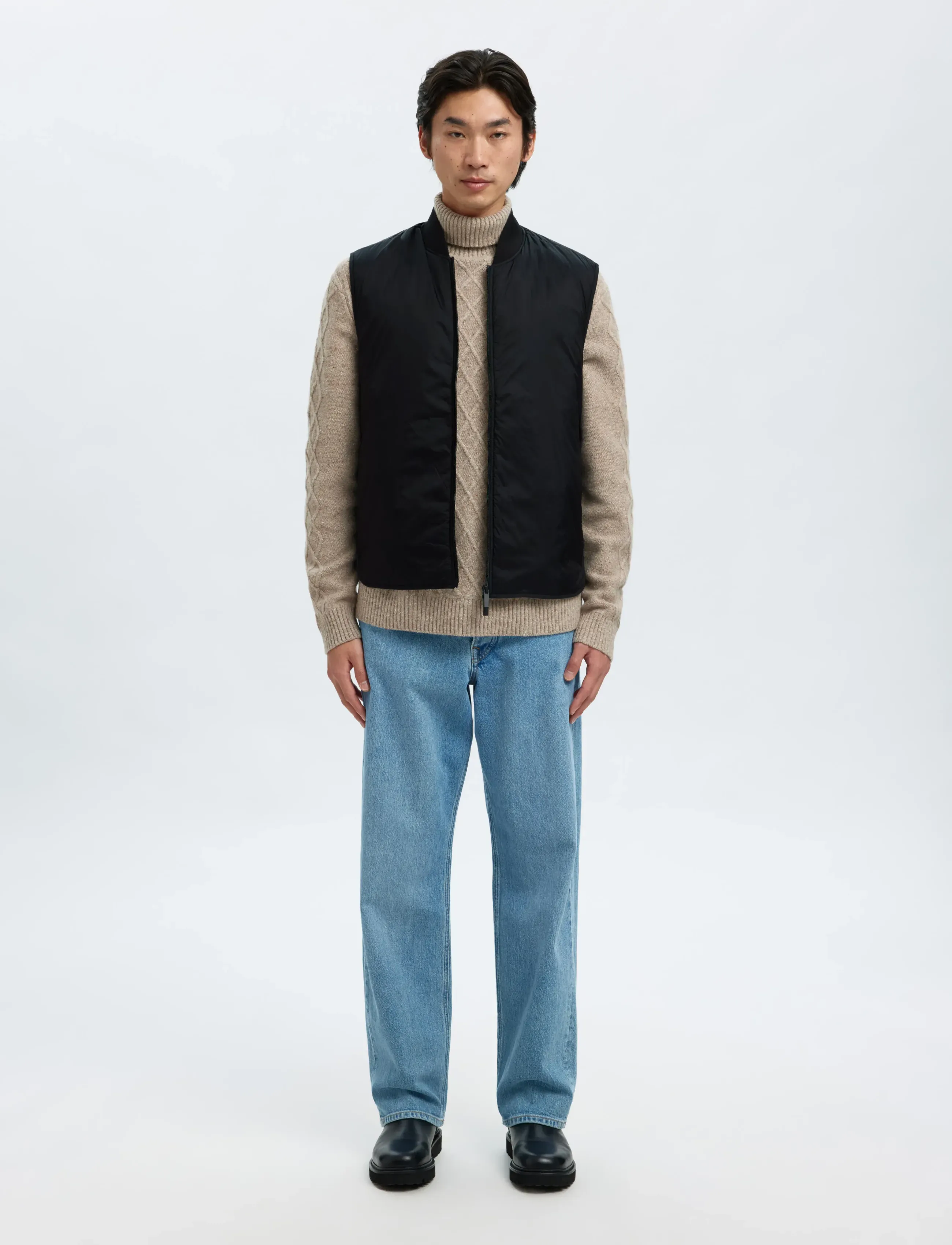 Selected - SLHTHOMAS GILET NOOS - westen - black - 3