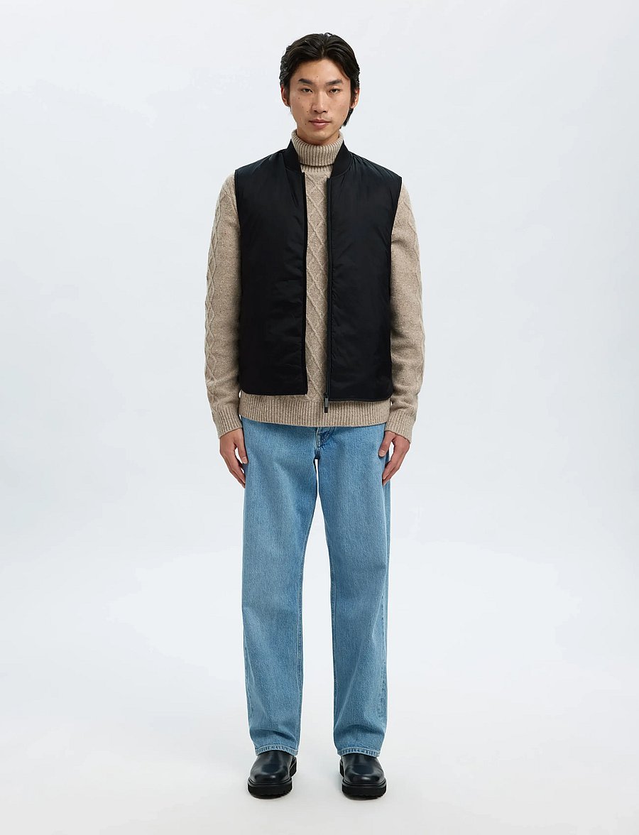 Selected - SLHTHOMAS GILET NOOS - westen - black - 3
