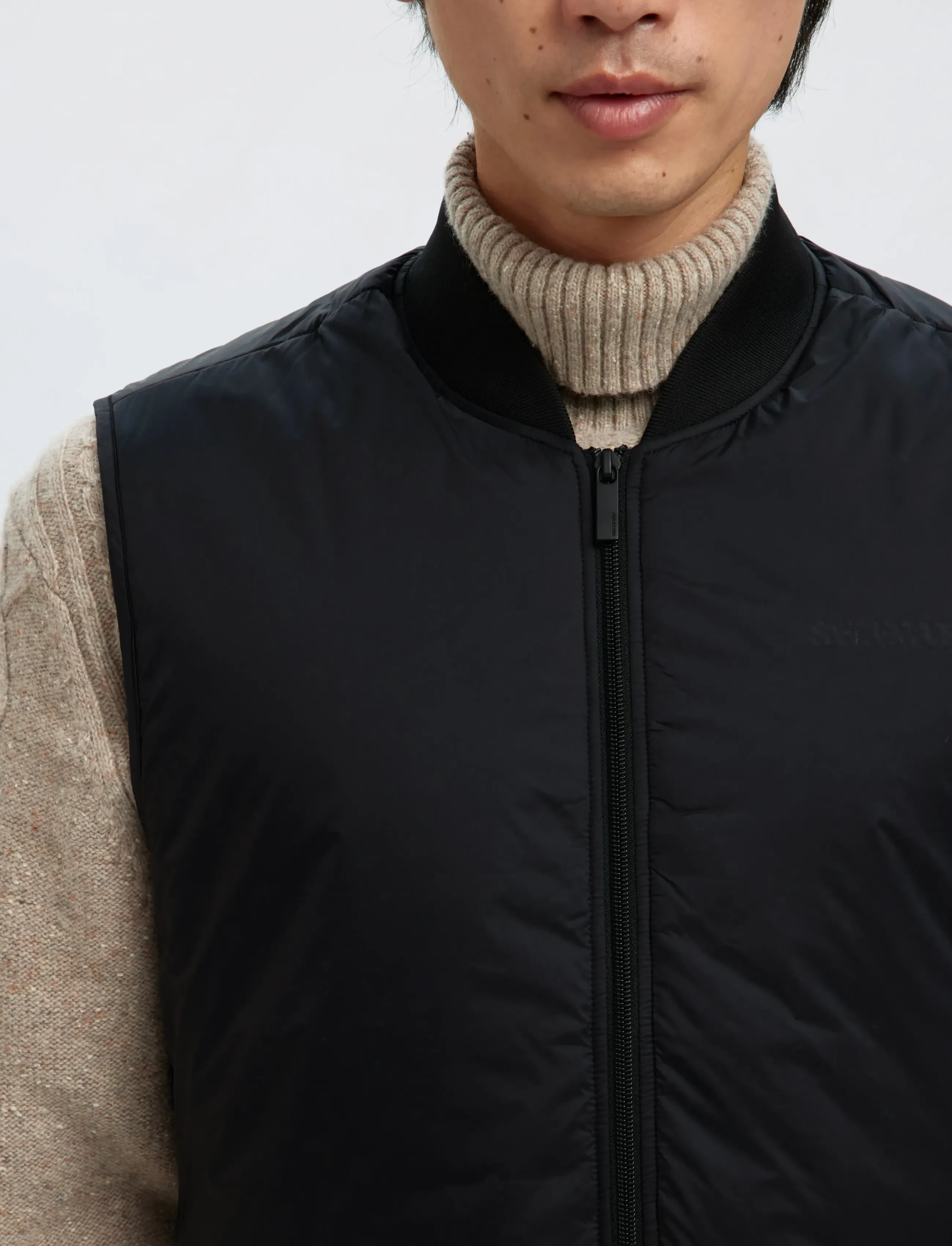 Selected - SLHTHOMAS GILET NOOS - westen - black - 4